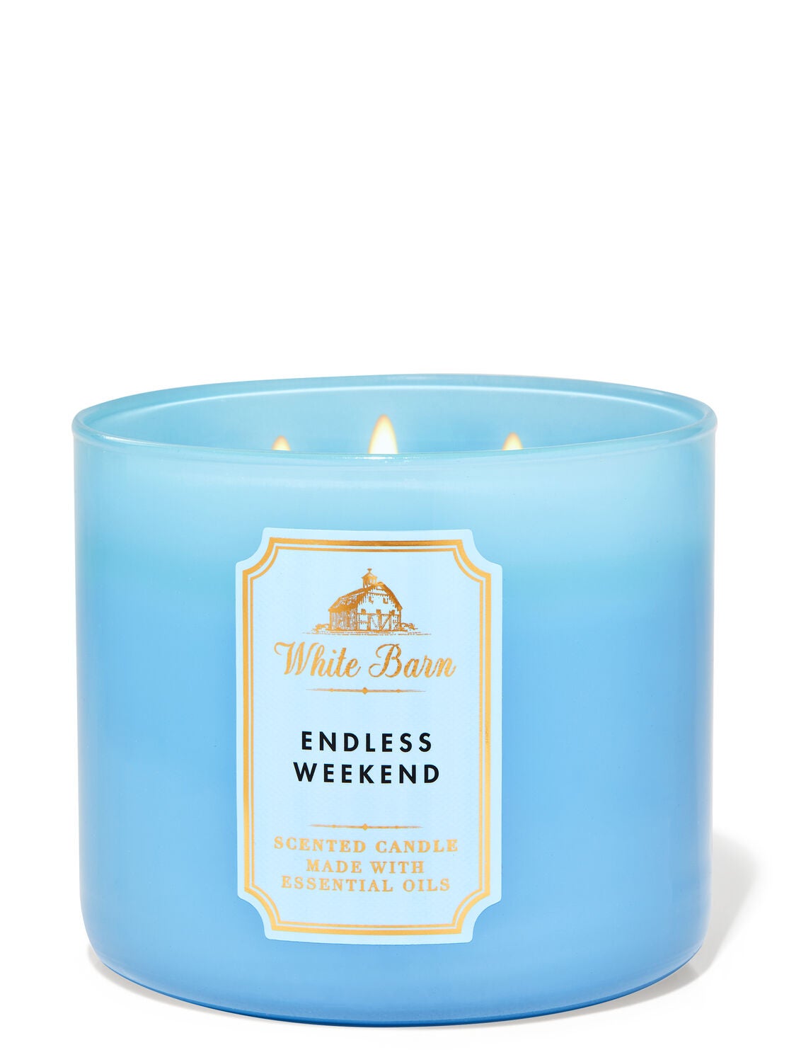 Endless Weekend 3 Wick Candle White Barn Bath Body Works