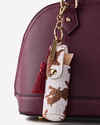 Faux Cowhide Spray Sanitizer & Lip Holder