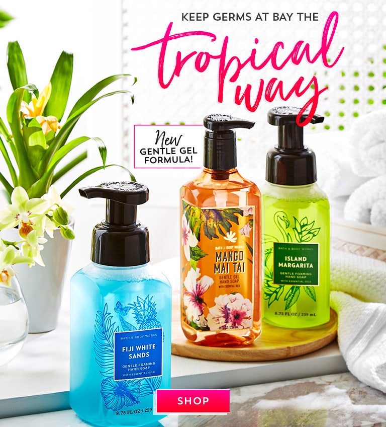 Keep germs at bay the tropical way. Shop now.