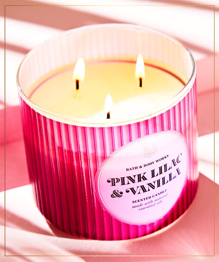 Bath & Body Works BLUEBERRY PIE 3 Wick Candle Flaky Crust Sugar Blueberries 