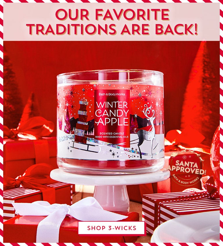 Santa Approved: our favorite traditions are back! Shop 3-wicks.