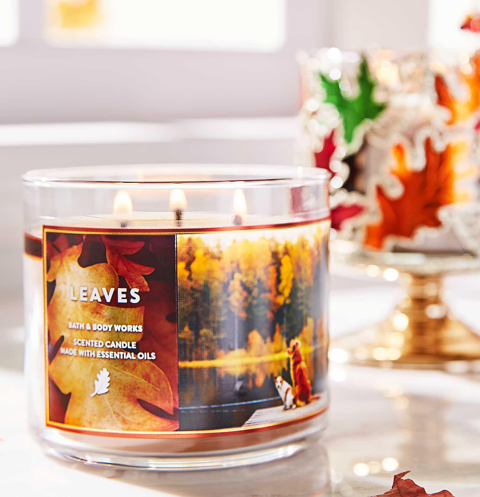 Leaves 3-Wick Candle