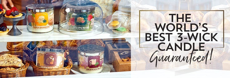 The world's best 3-wick candle guaranteed!