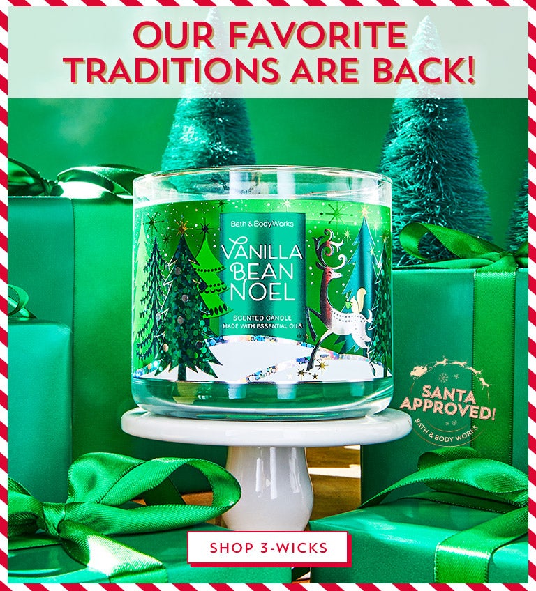 Santa Approved: our favorite traditions are back! Shop 3-wicks.