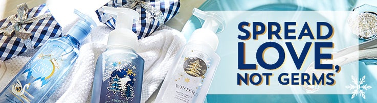 Washing in a winter wonderland. Shop soaps.