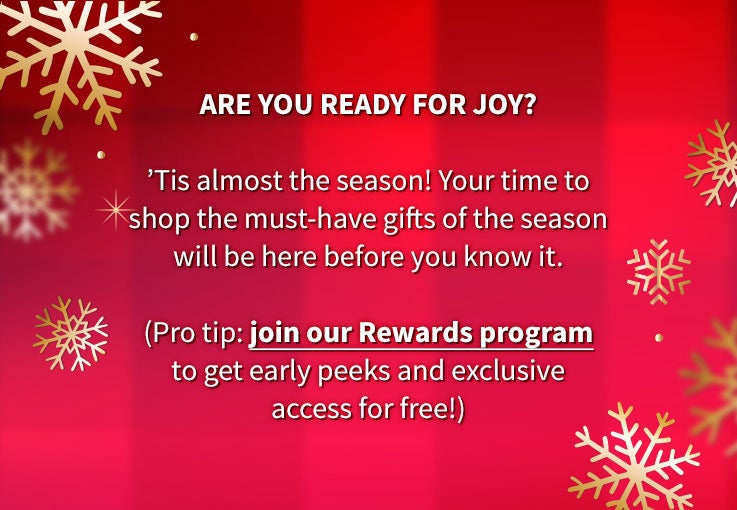 Are you ready for joy?
