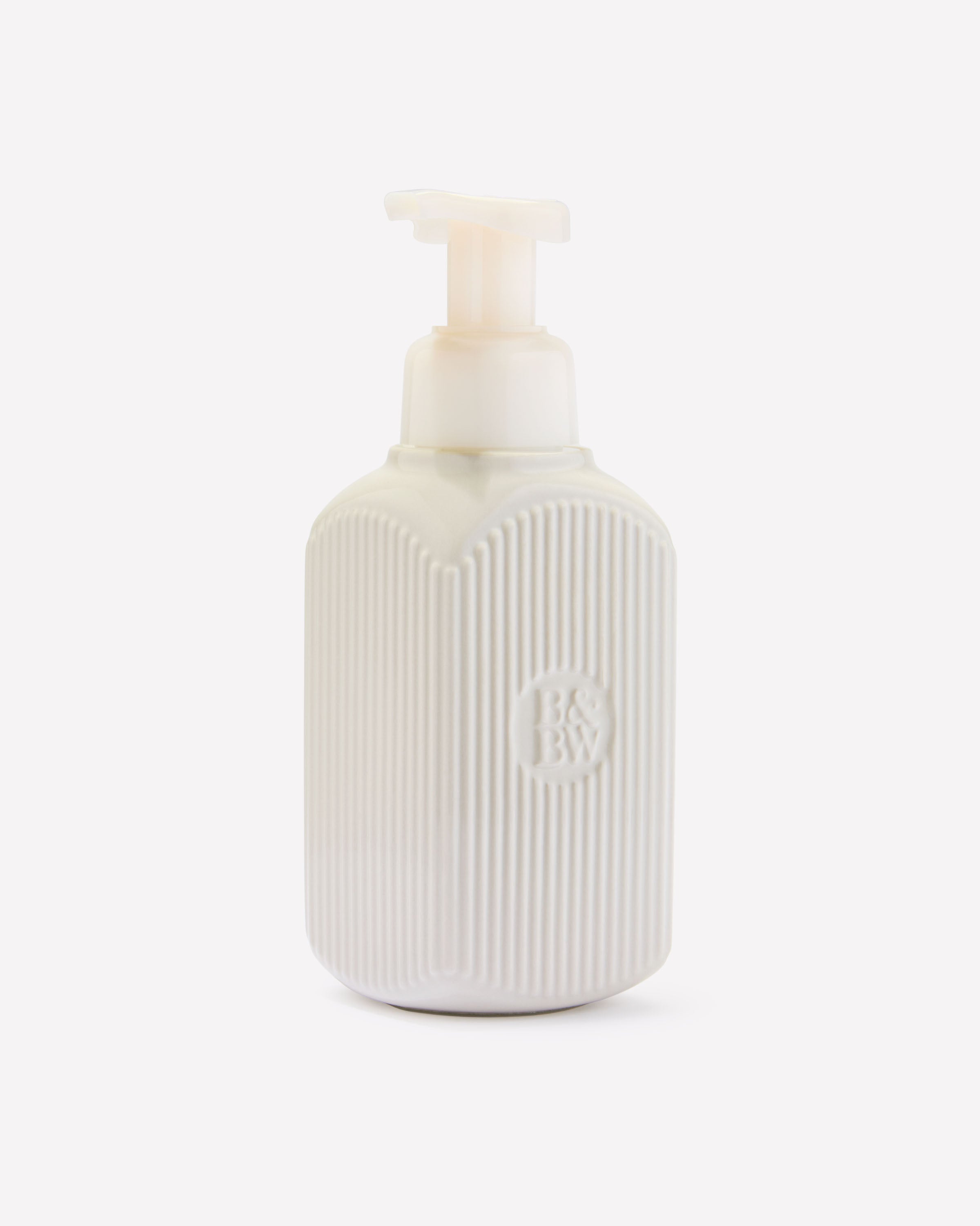 Cream Ceramic Gentle & Clean Foaming Hand Soap Dispenser
