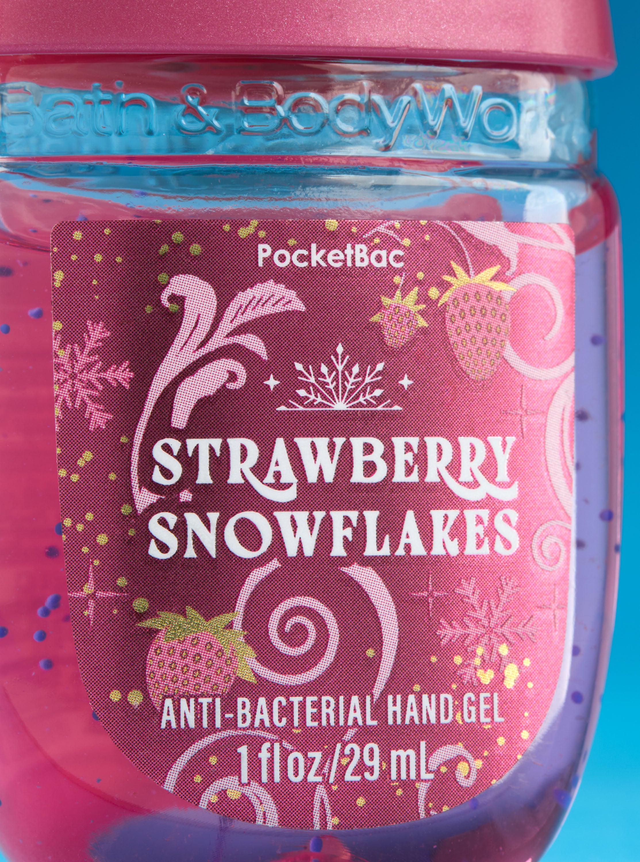 Strawberry Snowflakes PocketBac Hand Sanitizer