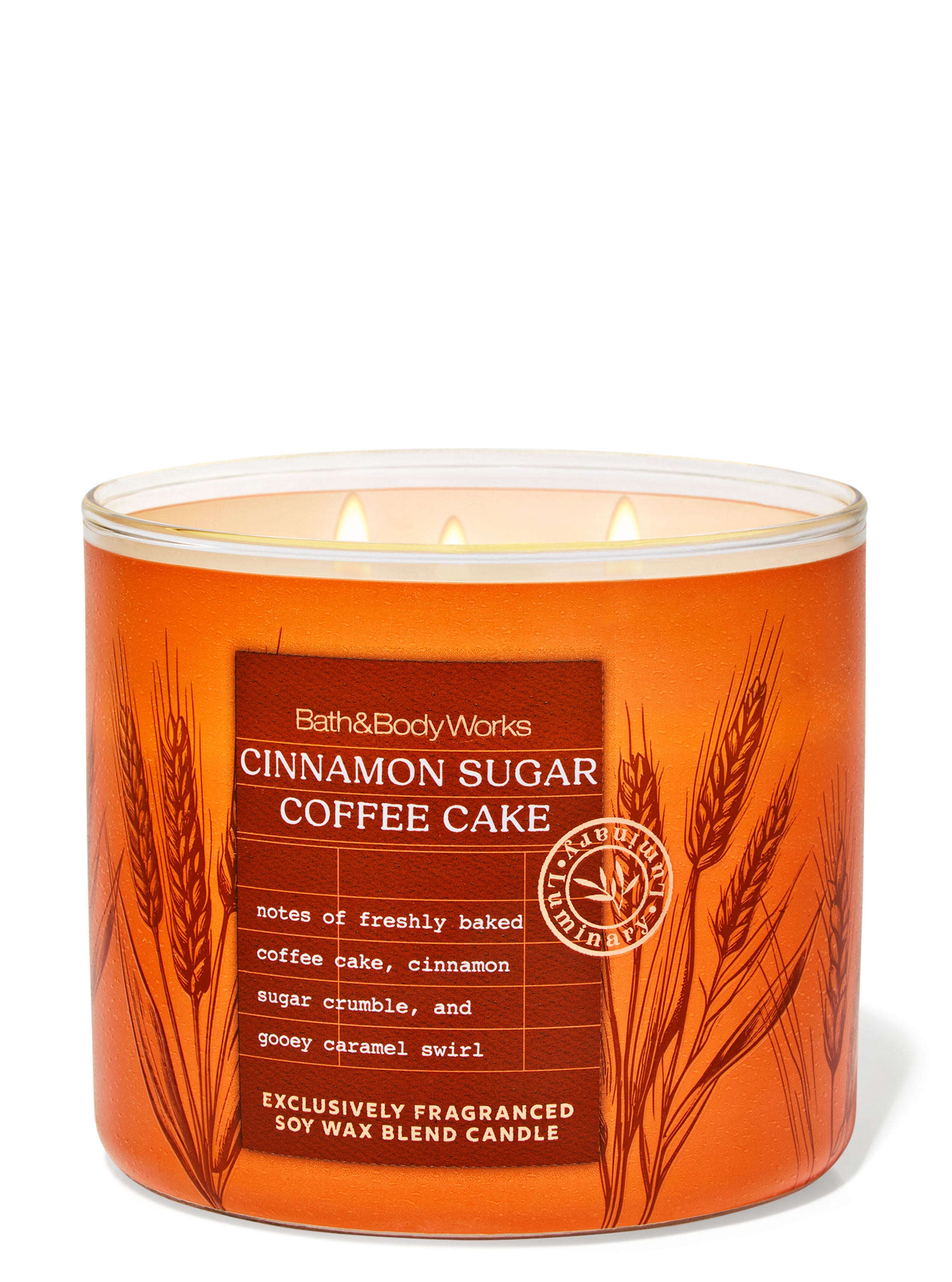 Cinnamon Sugar Coffee Cake 3-Wick Candle