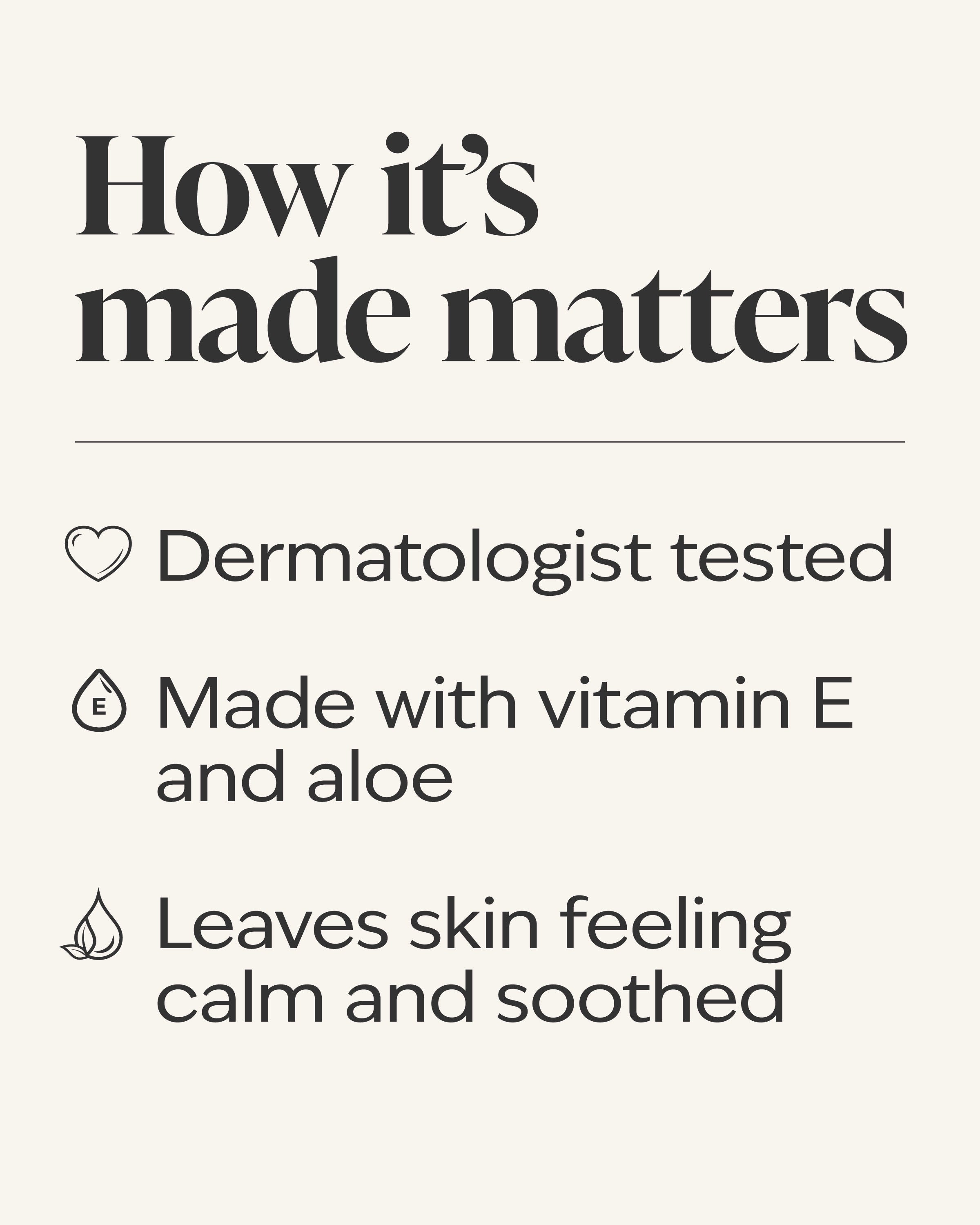 After Shave Balm With Aloe & Vitamin E