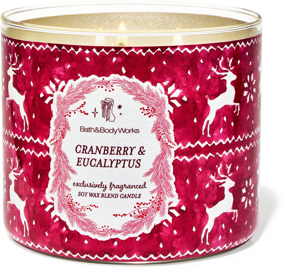 Cranberry & Eucalyptus 3-Wick Candle | Bath & Body Works