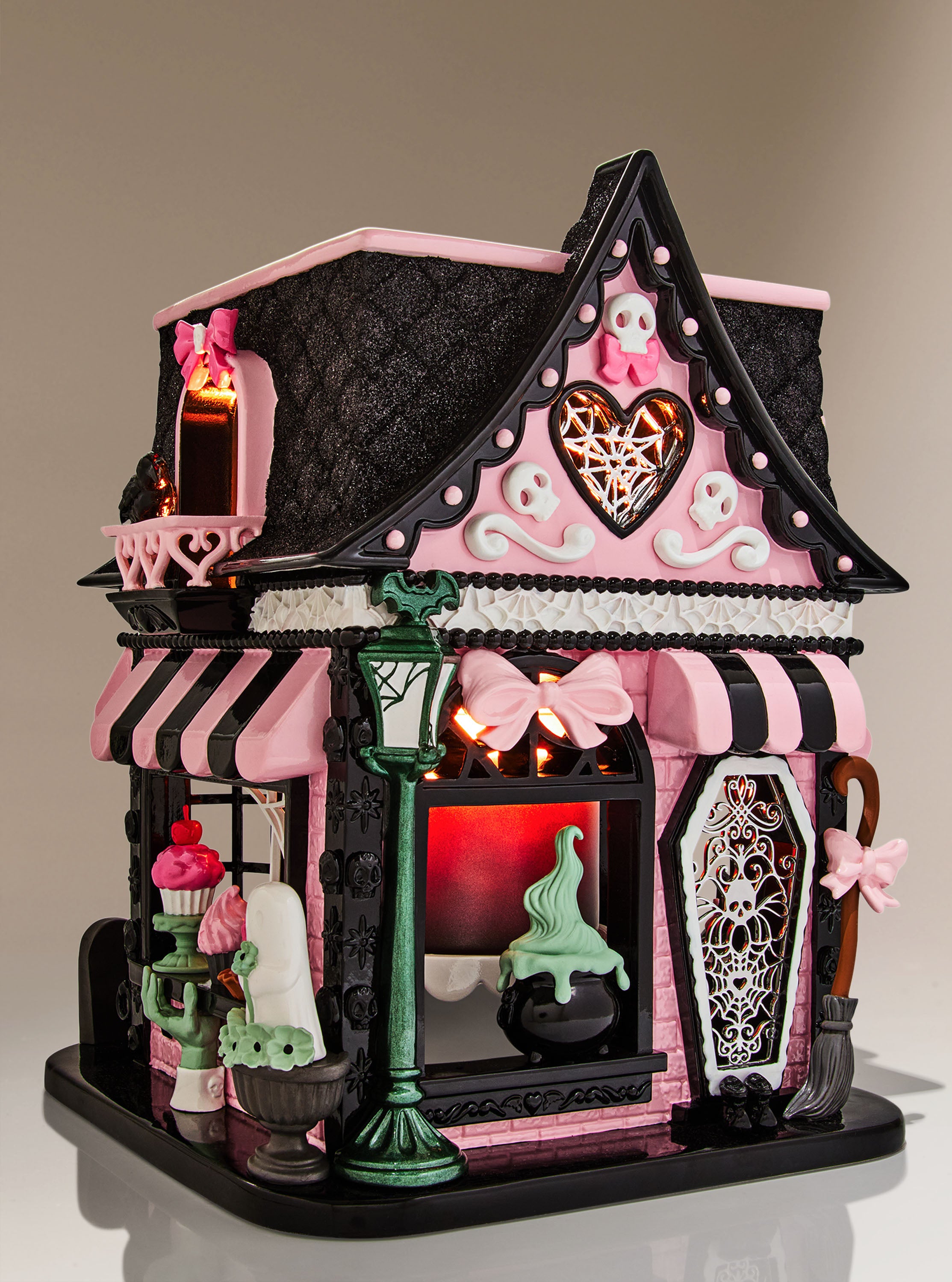 Haunted Sweet Shop Luminary 3-Wick Candle Holder