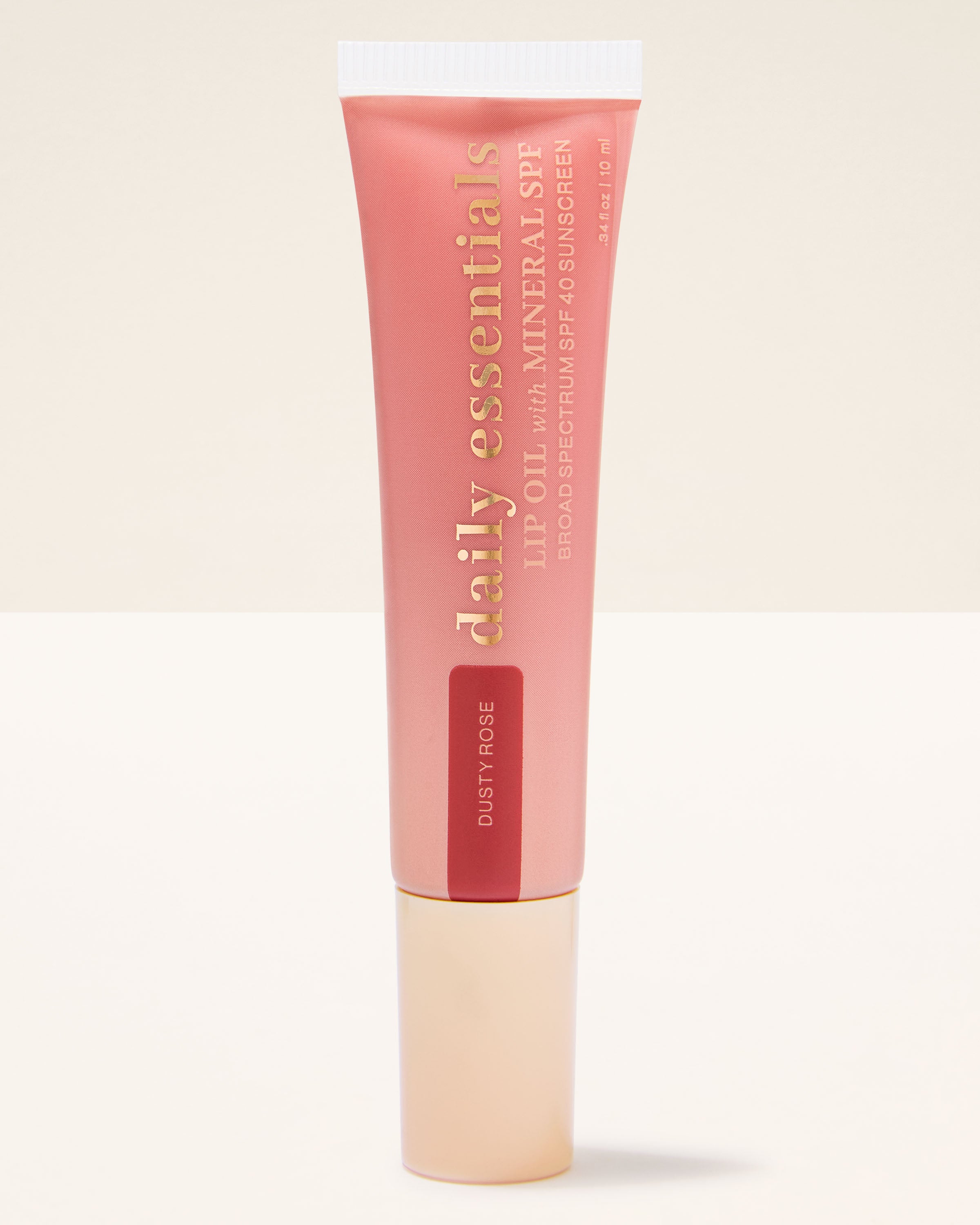 Dusty Pink Lip Oil with Mineral SPF 40