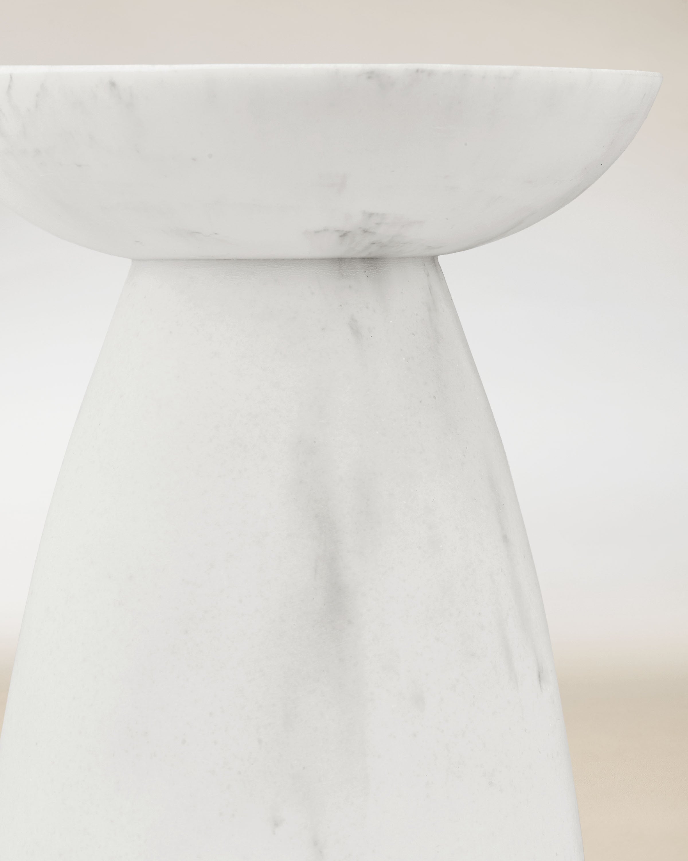 Marble Pedestal 3-Wick Candle Holder