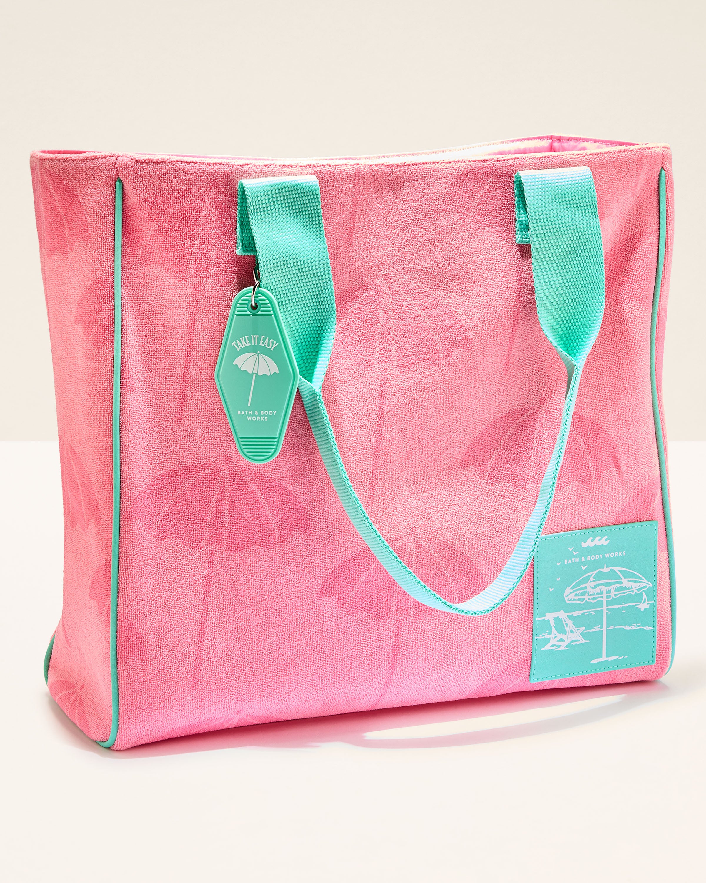Pink Umbrella Tote Bag