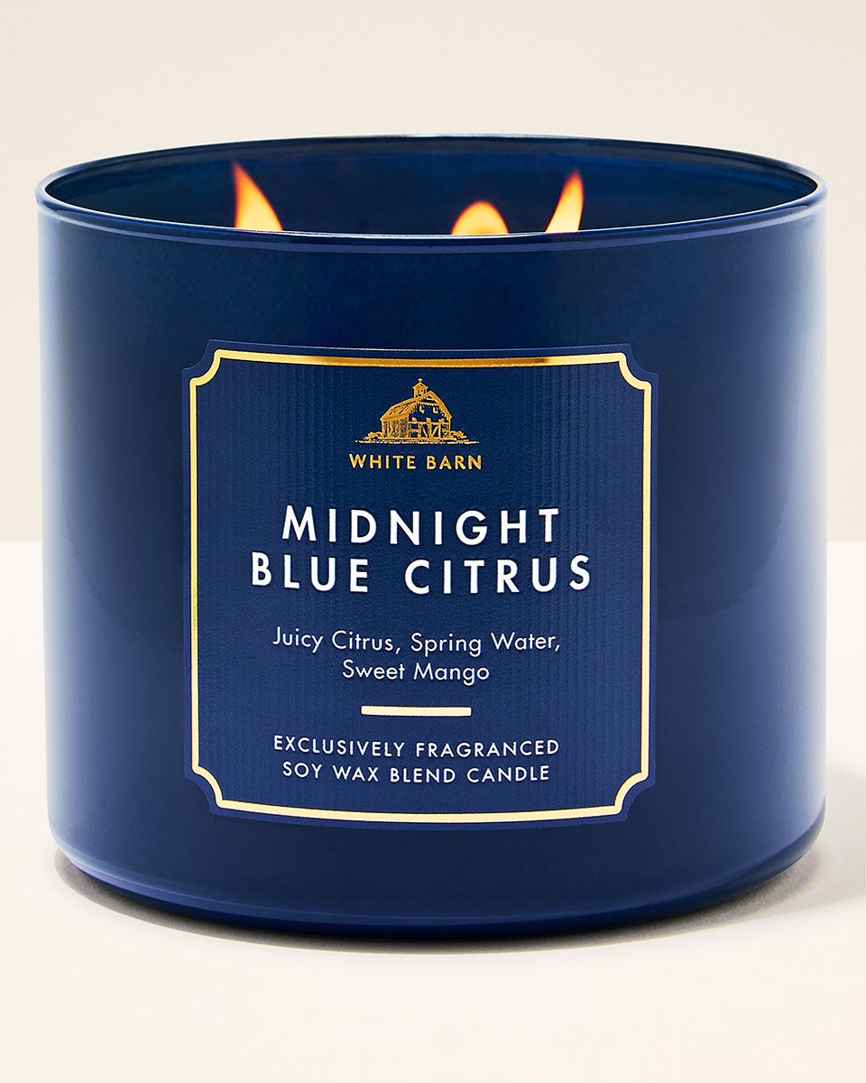 Midnight Blue Citrus 3-Wick Candle | Bath & Body Works