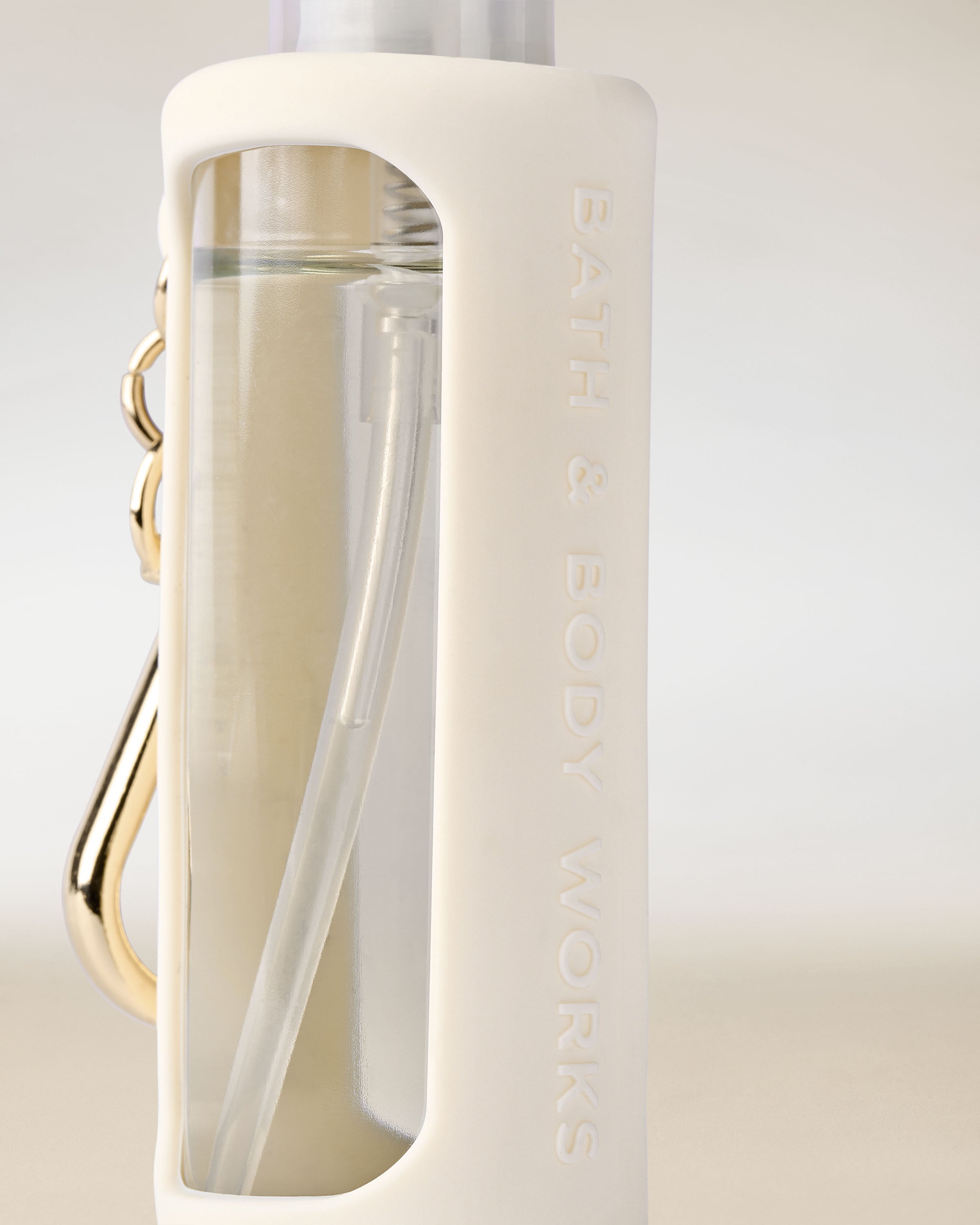Light Cream Hand Sanitizer Spray Holder