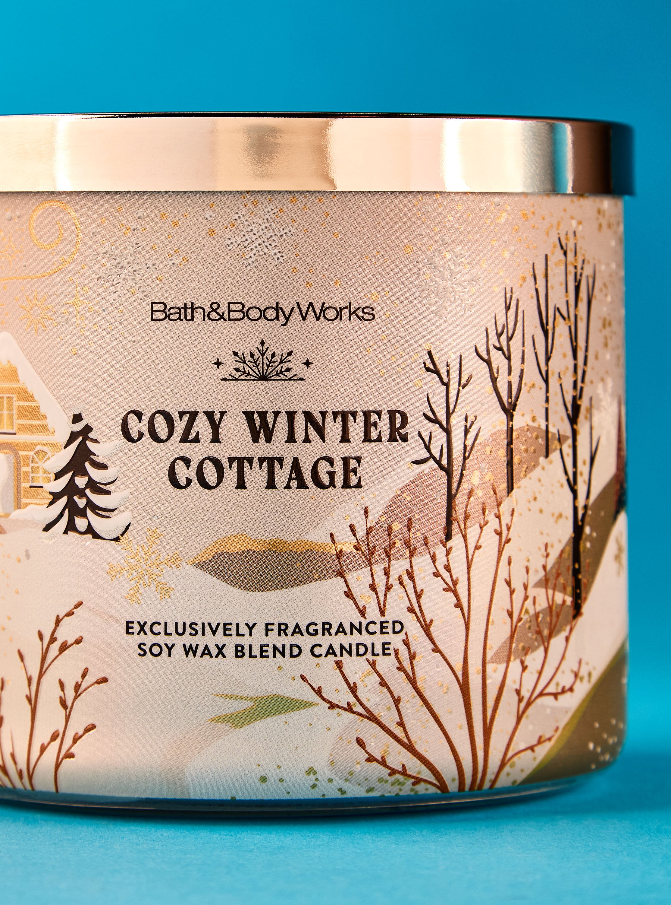 Cozy Winter Cottage 3-Wick Candle
