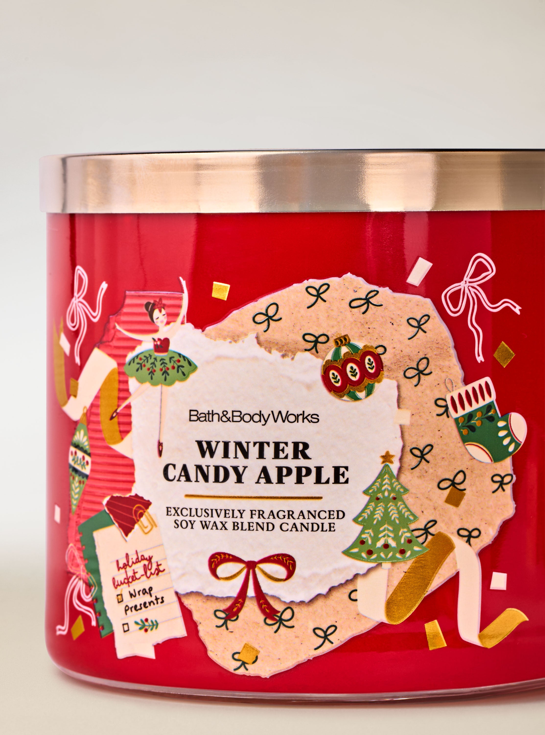 Winter Candy Apple 3-Wick Candle