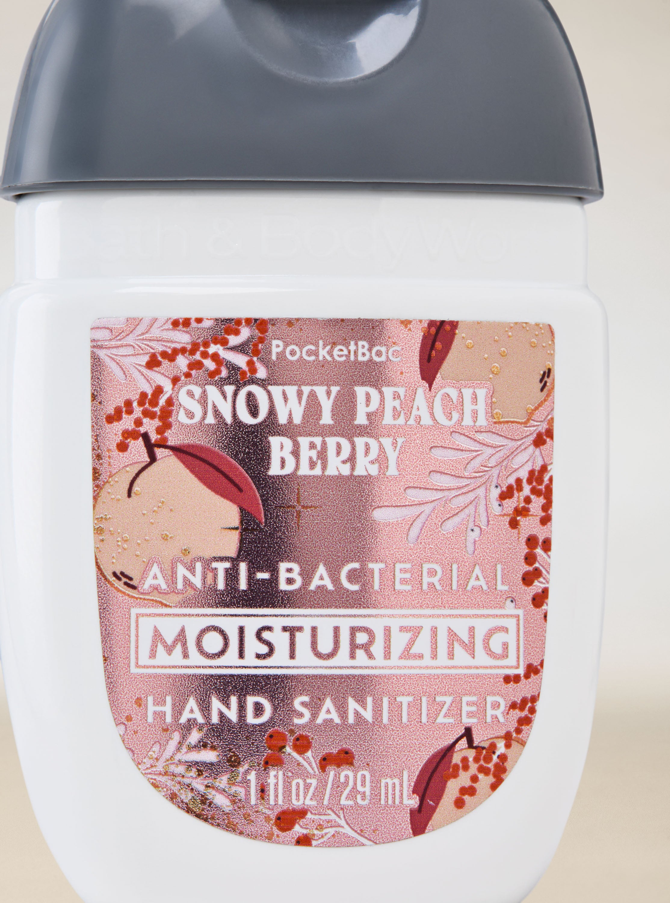 Snowy Peach Berry PocketBac Hand Sanitizer