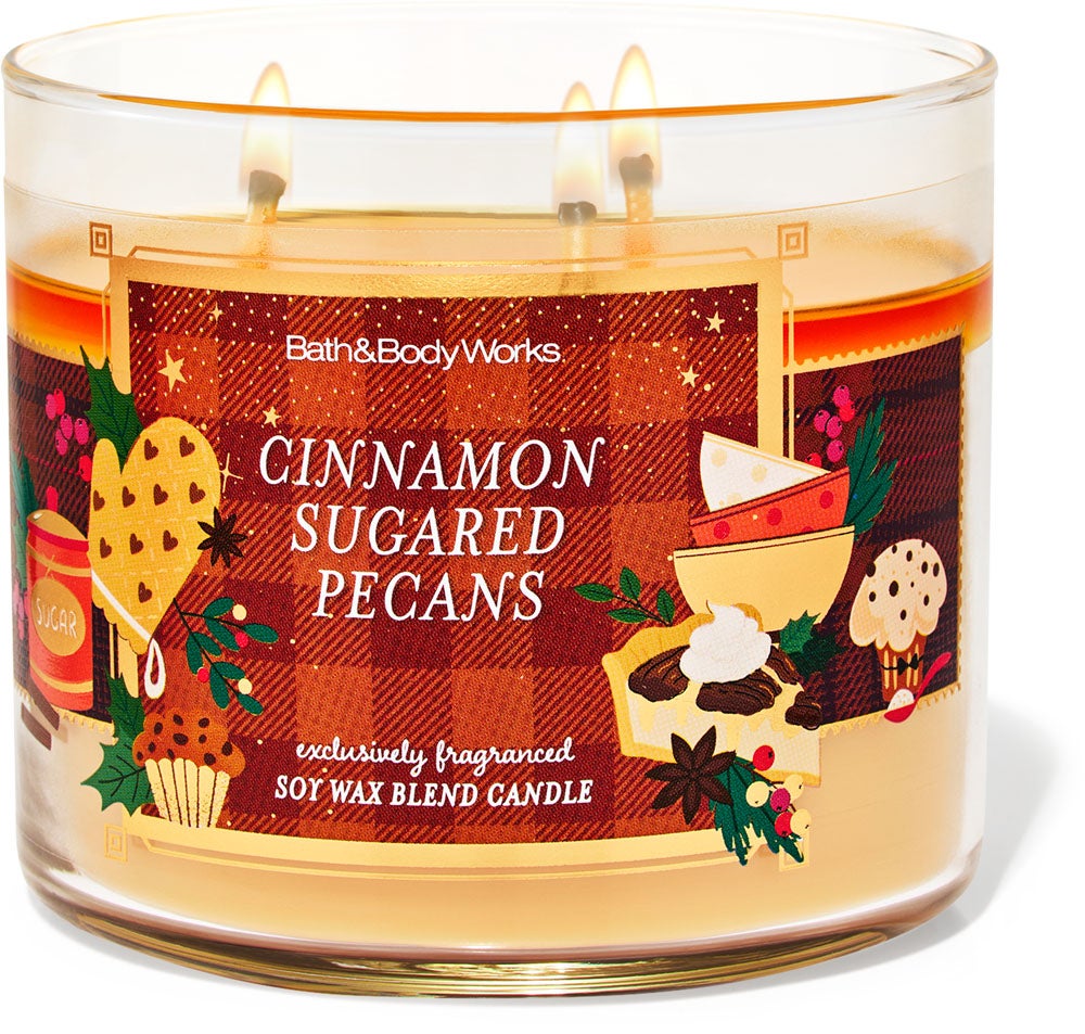 Cinnamon Sugared Pecans 3-Wick Candle | Bath & Body Works