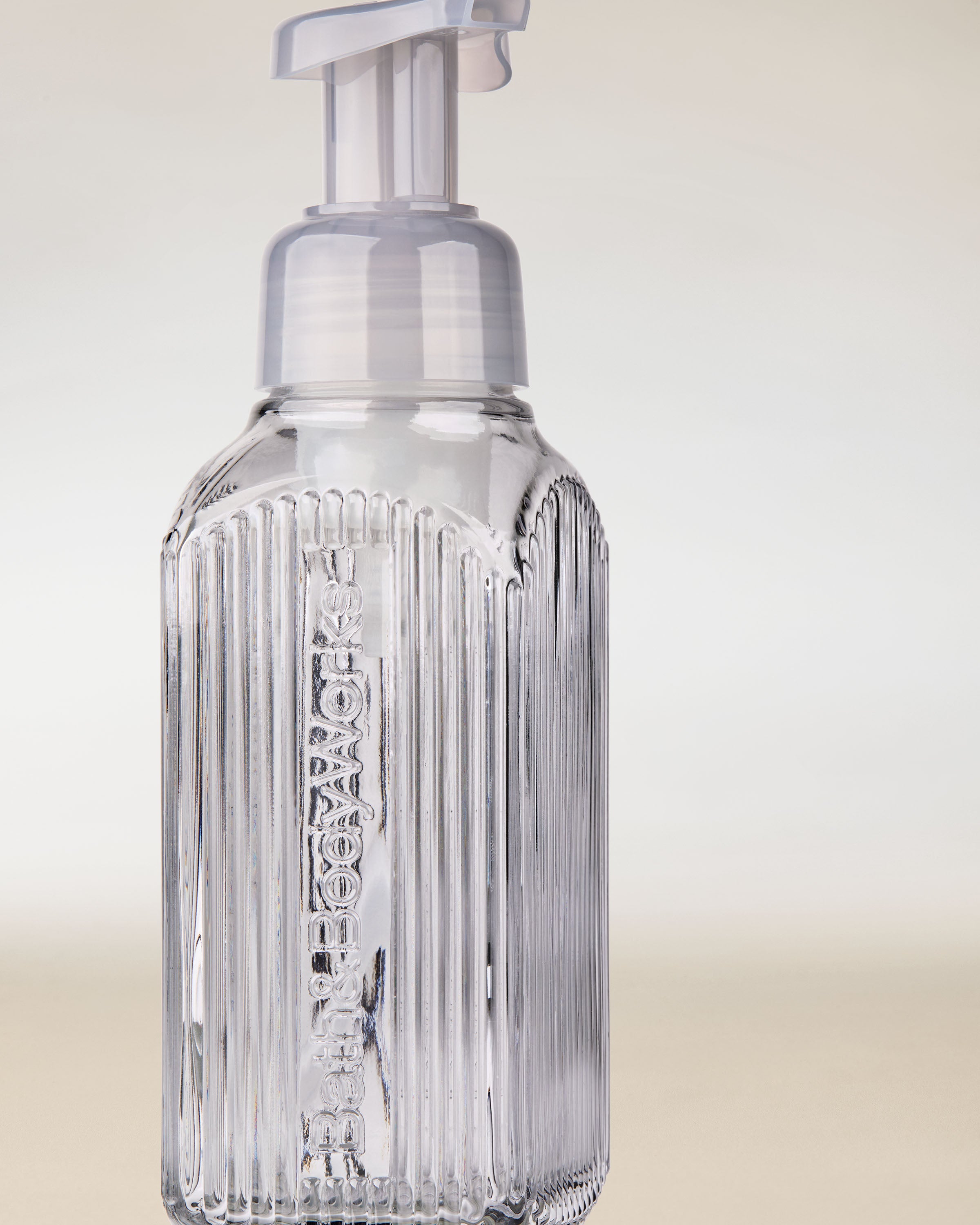 Charcoal Vertical Lines Gentle & Clean Foaming Hand Soap Dispenser