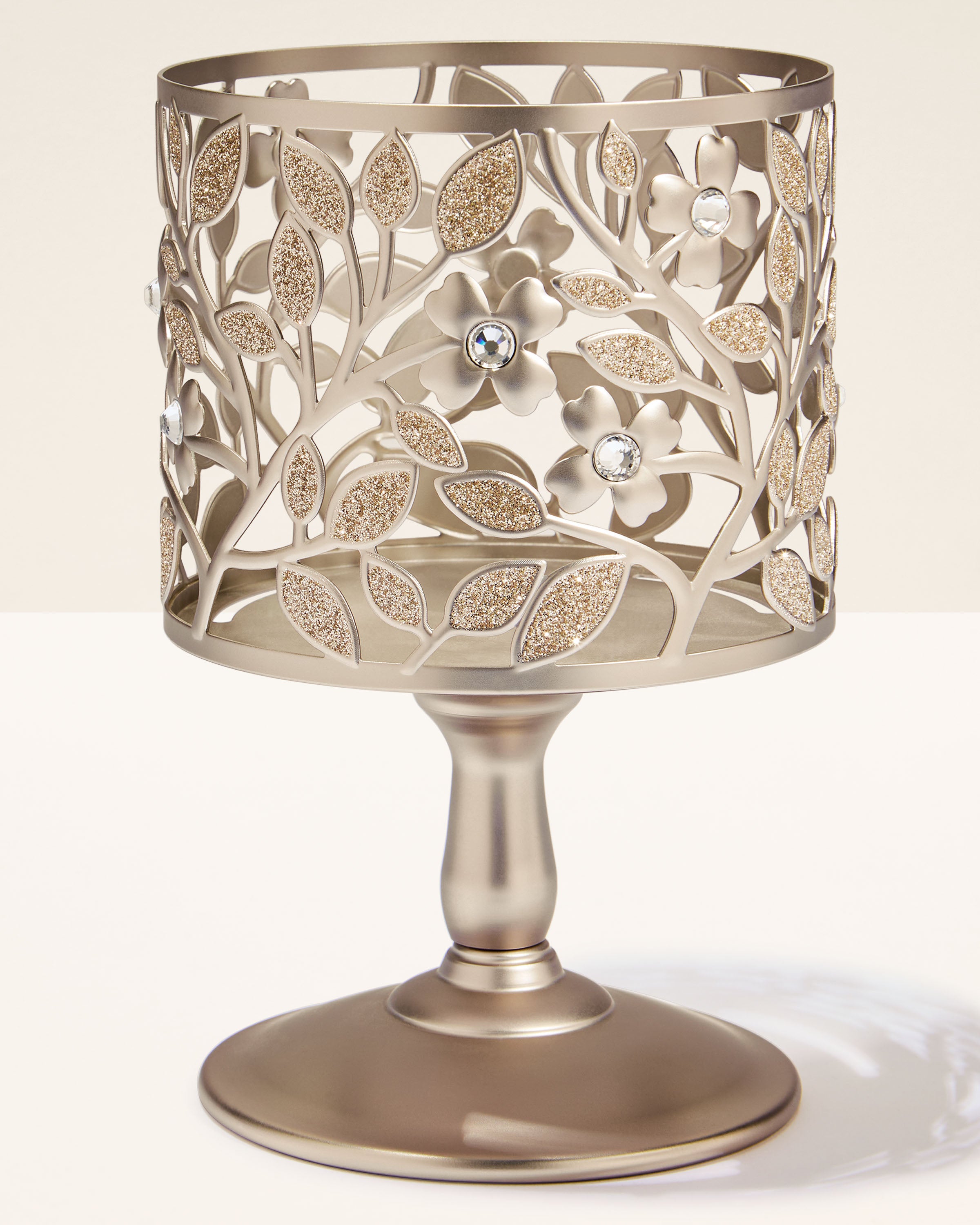 Dogwood Pedestal 3-Wick Candle Holder