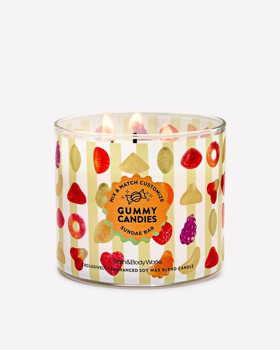 bath&body works 3芯キャンドル 4個 Gummy Candies 3-Wick Candle | Bath & Body Works