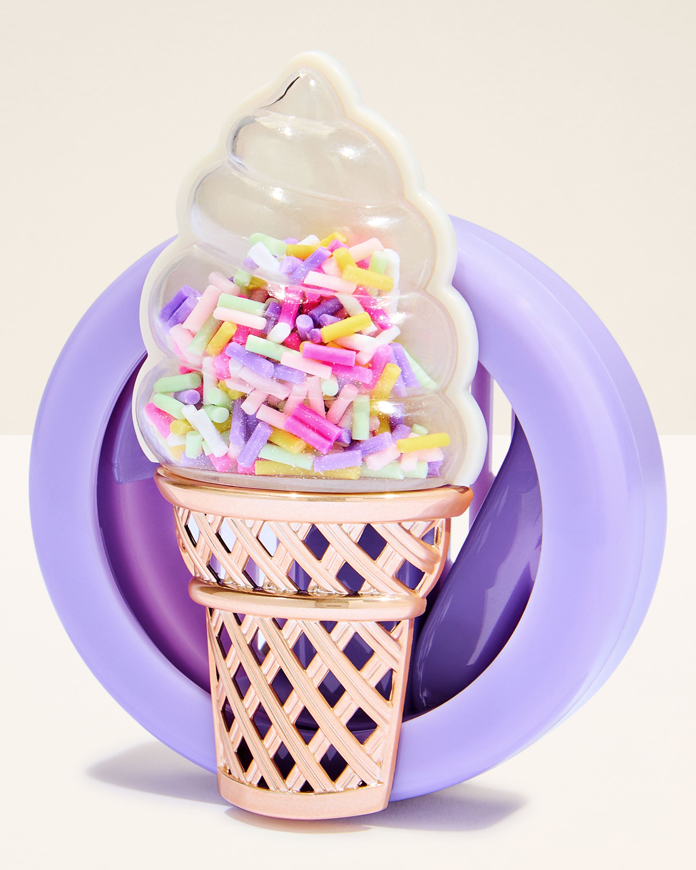 Soft Serve Cone with Sprinkles Car Fragrance Holder