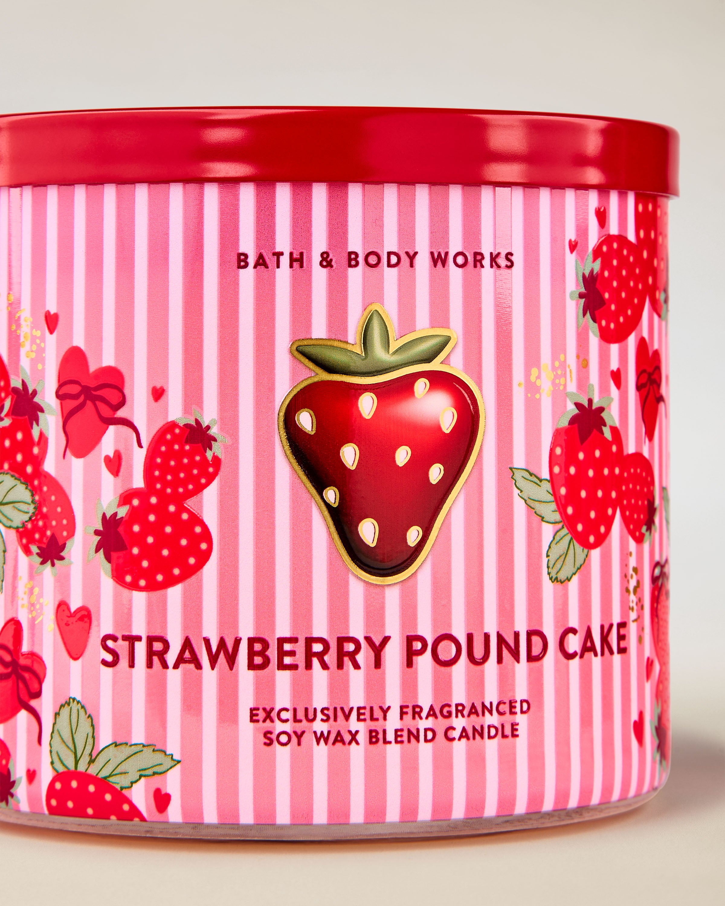 Strawberry Pound Cake 3-Wick Candle