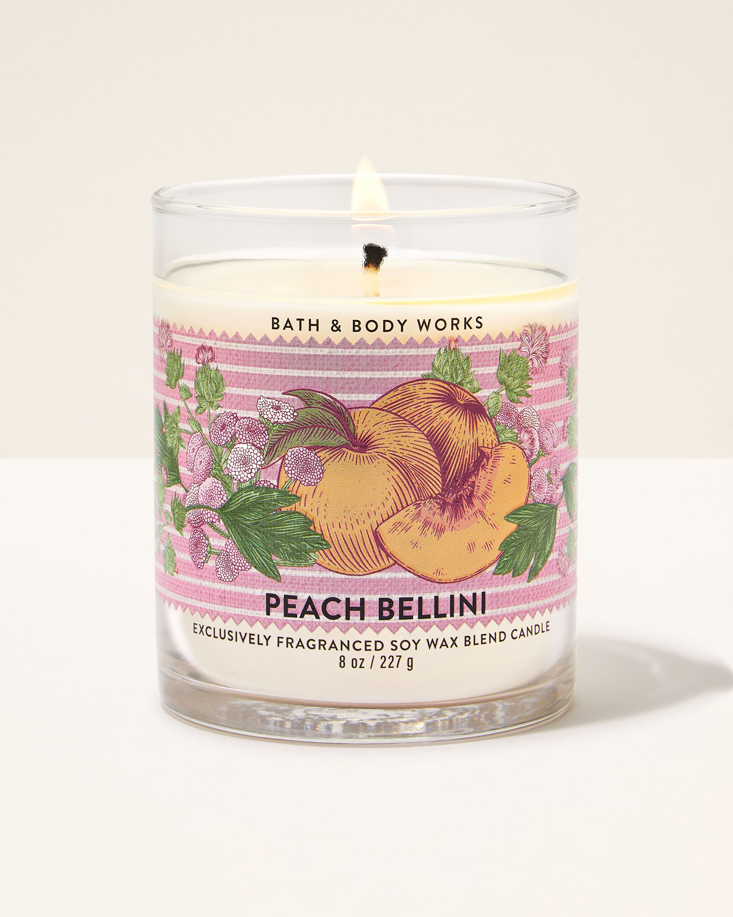 Peach Bellini Single Wick Candle