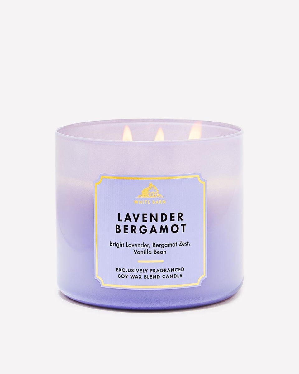 Lavender Bergamot 3-Wick Candle | Bath & Body Works
