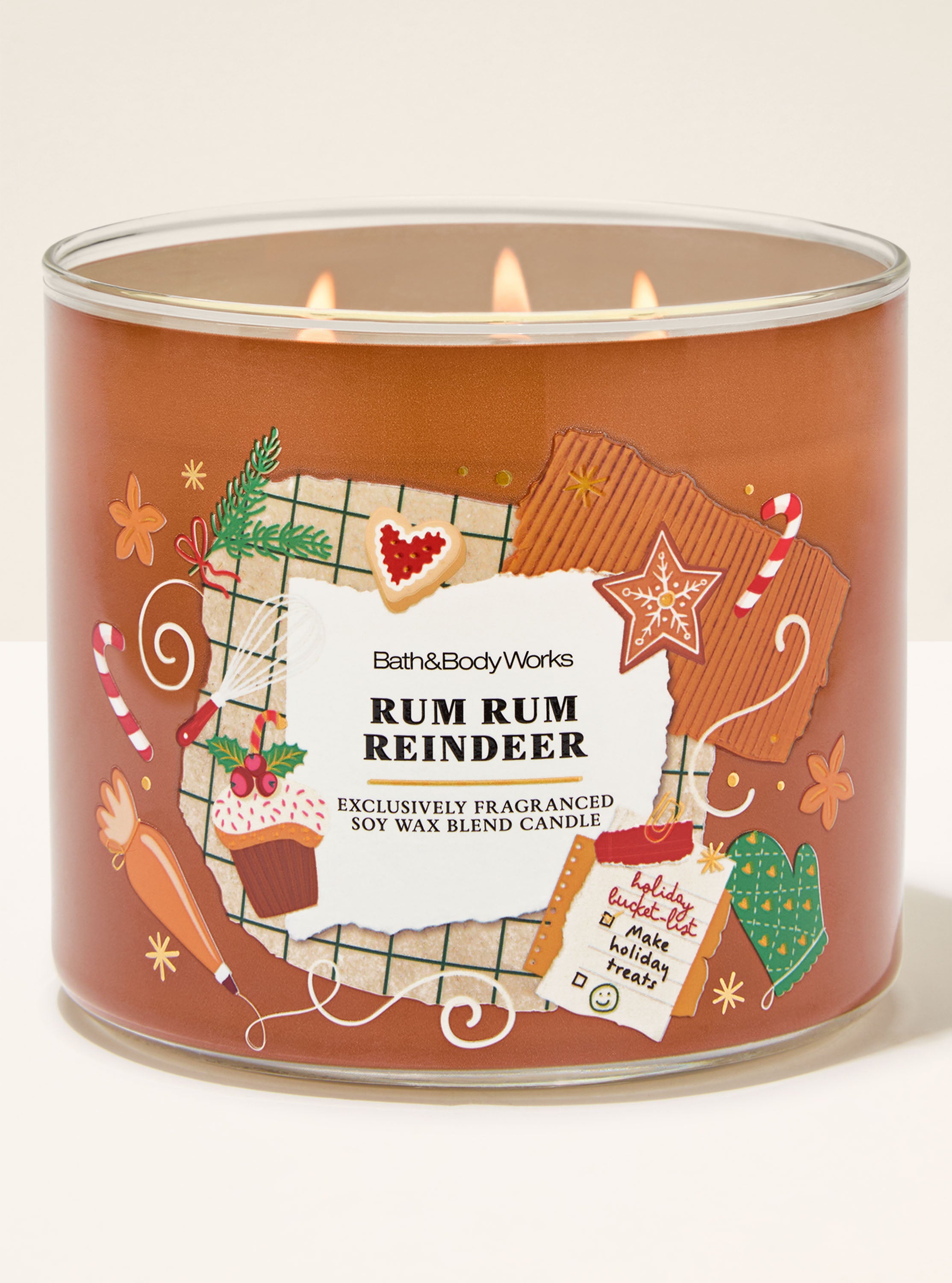 Rum Rum Reindeer 3-Wick Candle