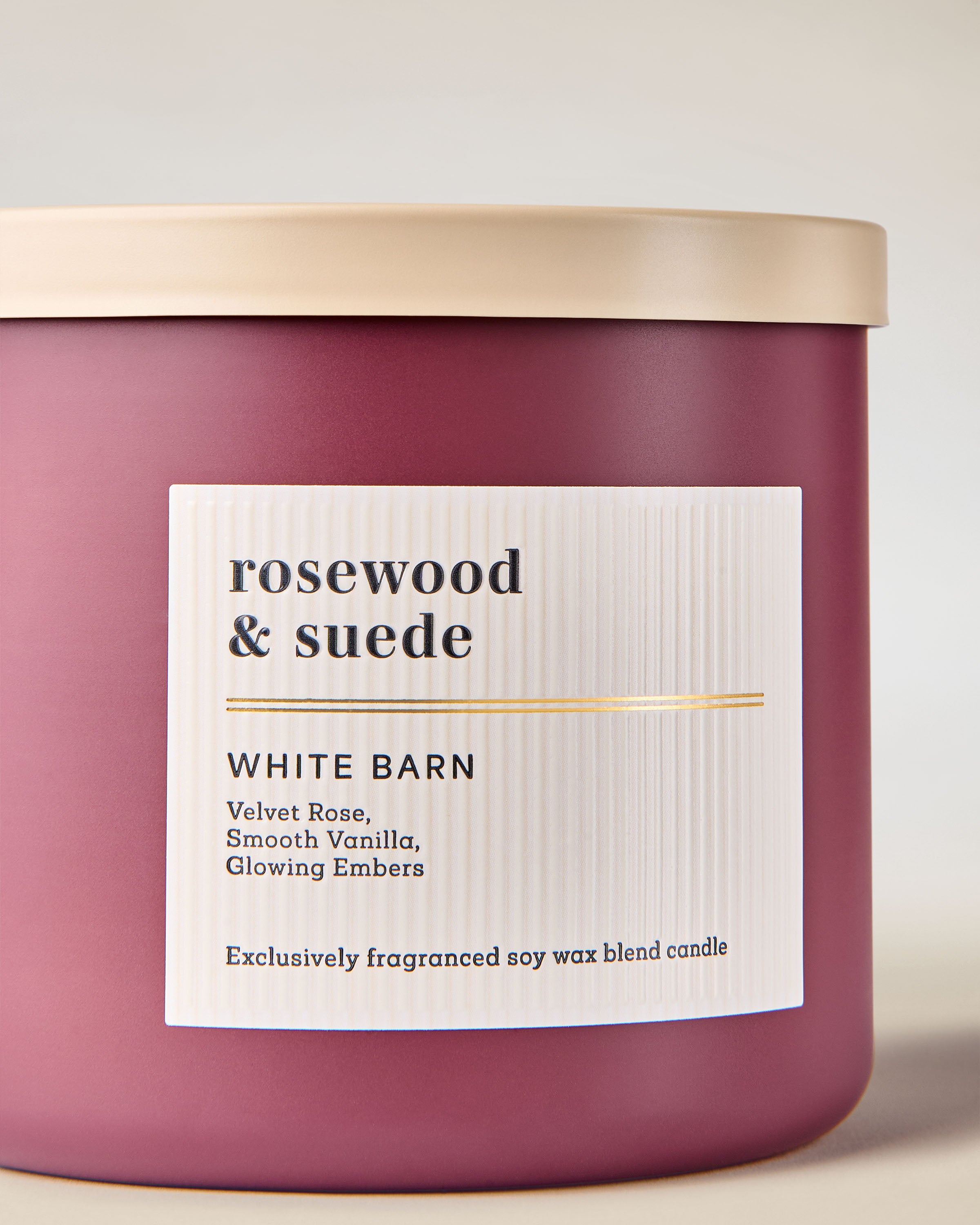 Rosewood & Suede 3-Wick Candle