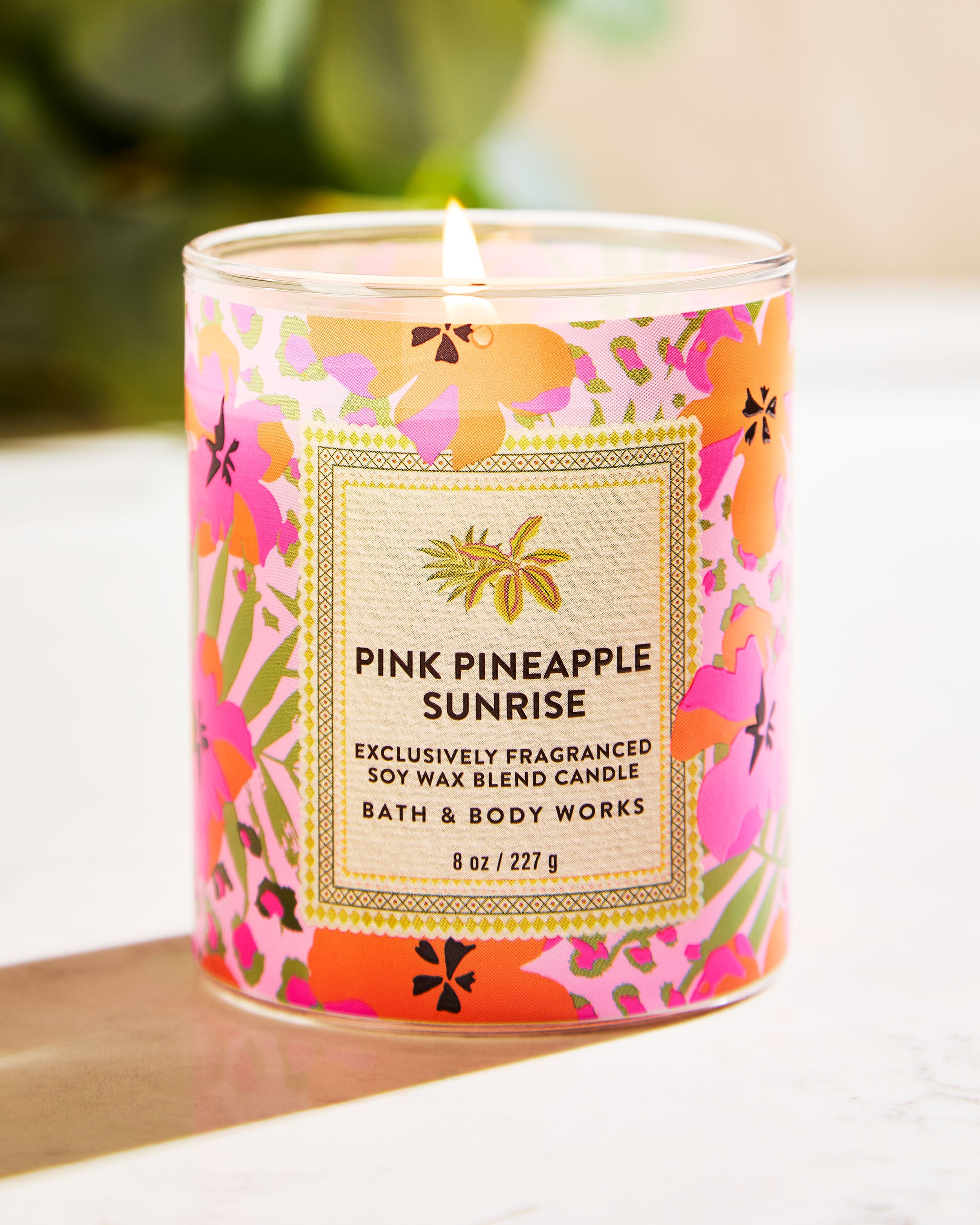Pink Pineapple Sunrise Single Wick Candle