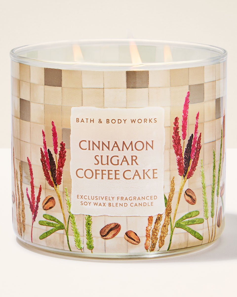Cinnamon Sugar Coffee Cake 3-Wick Candle | Bath & Body Works