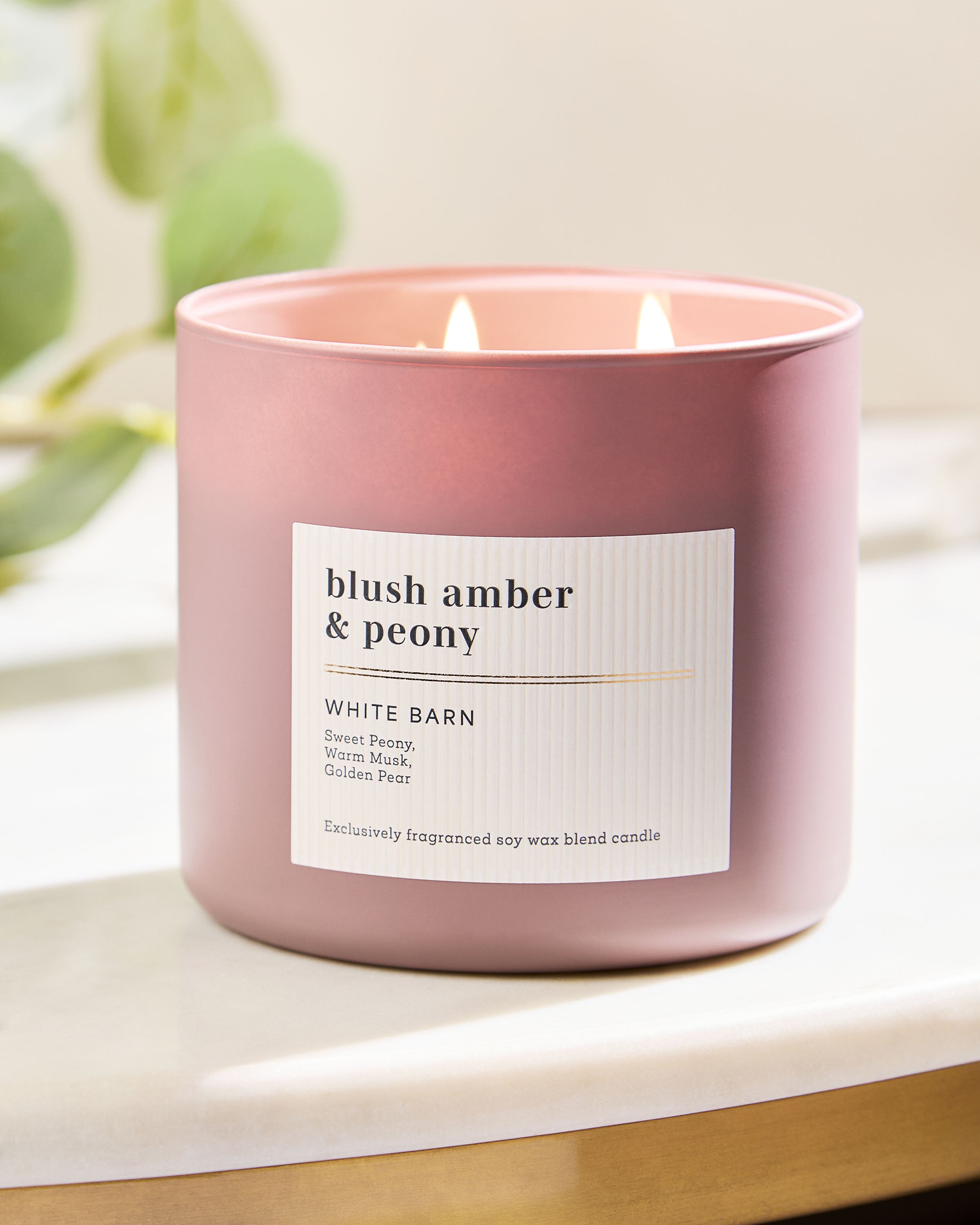 Blush Amber & Peony 3-Wick Candle