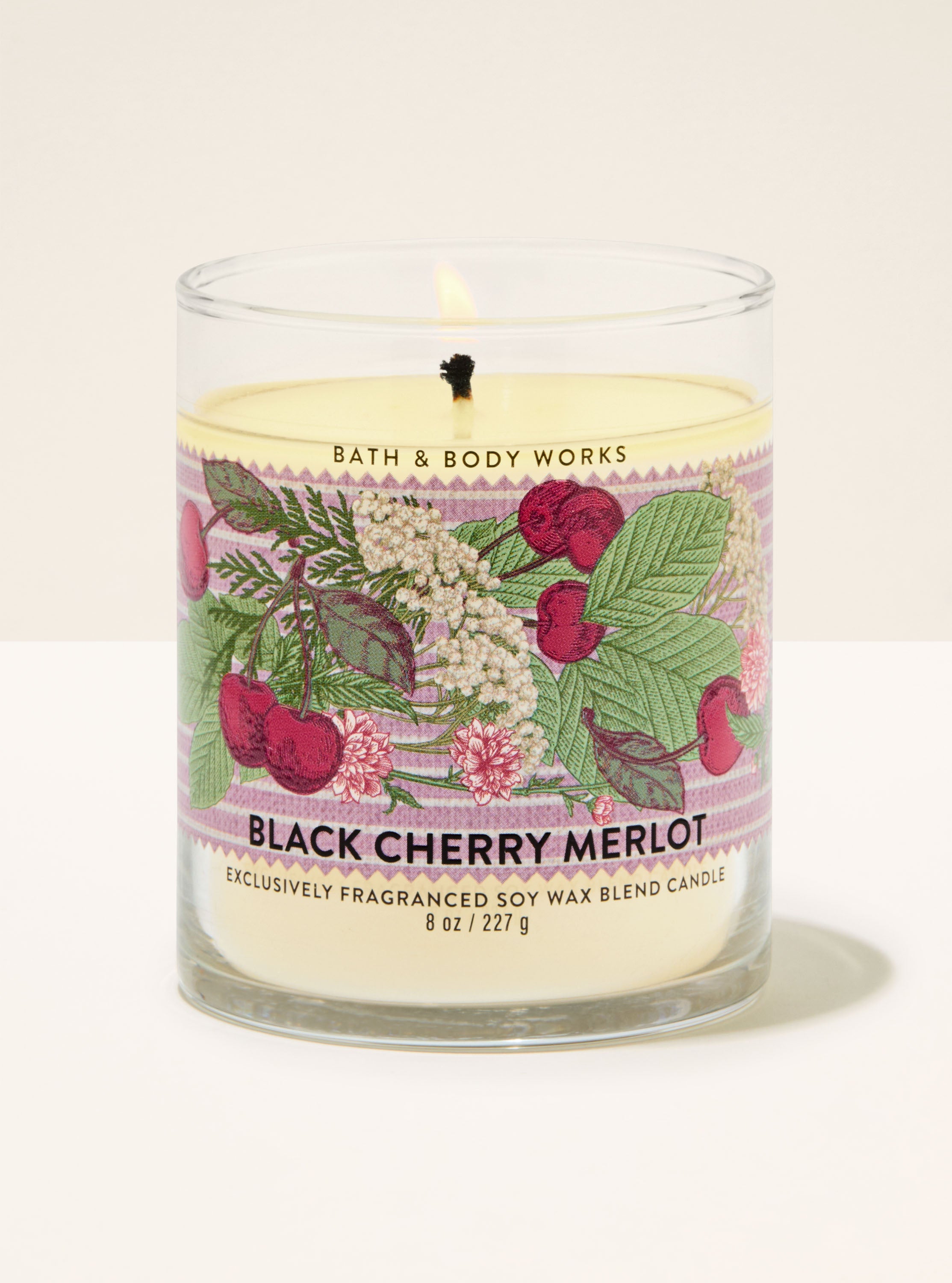 Black Cherry Merlot Single Wick Candle