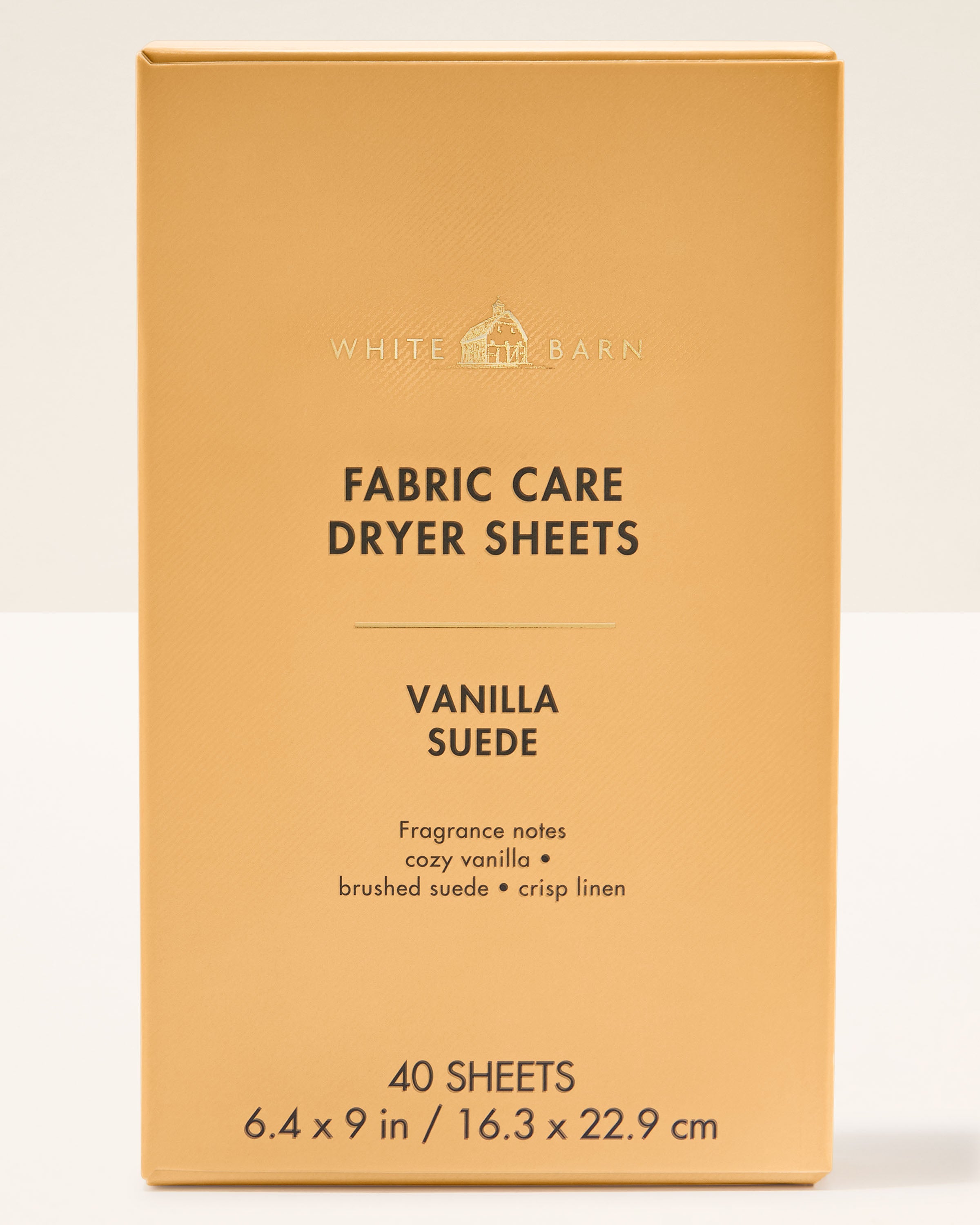 Vanilla Suede Dryer Sheets