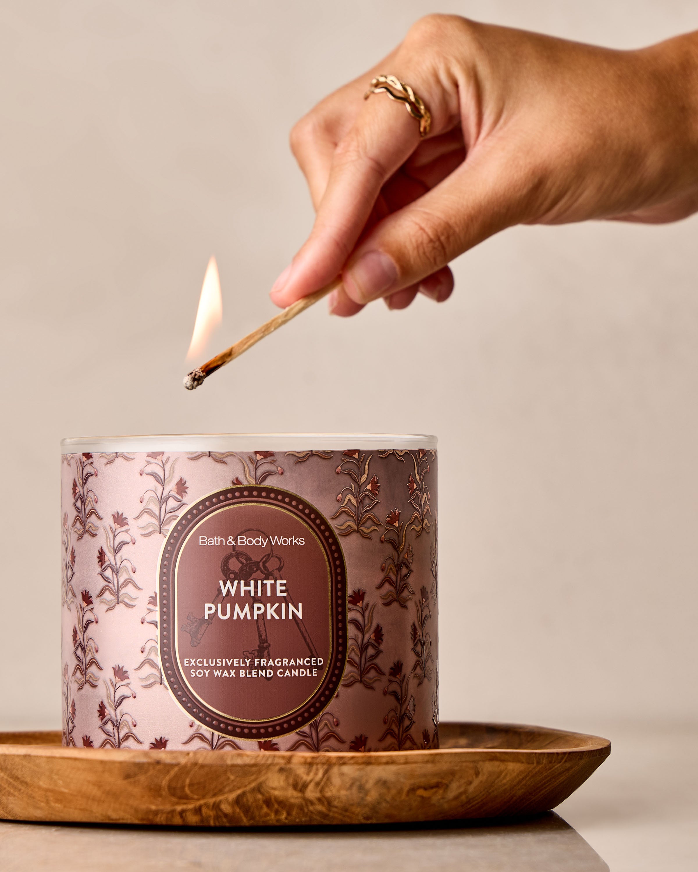 White Pumpkin 3-Wick Candle