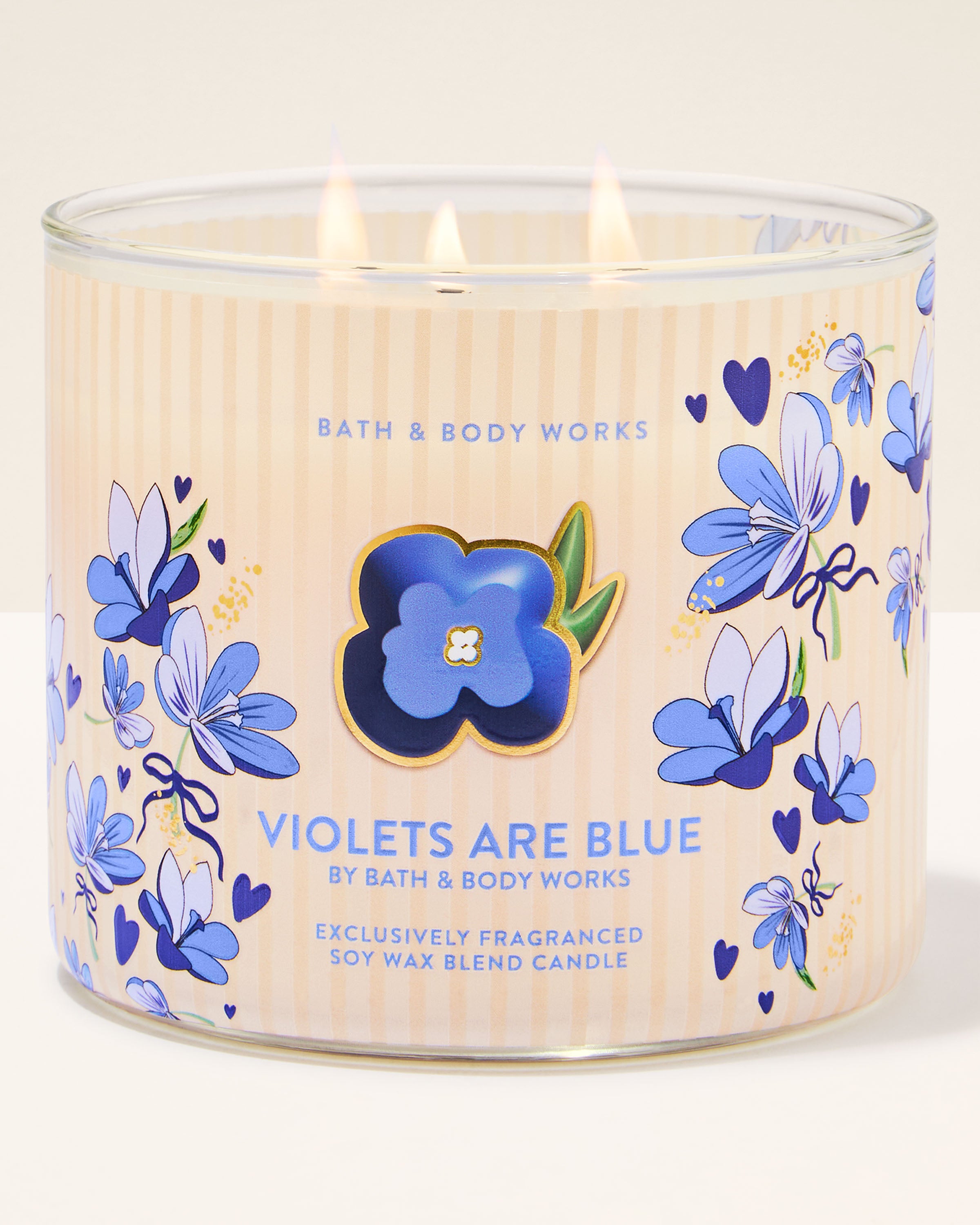 Violets Are Blue 3-Wick Candle