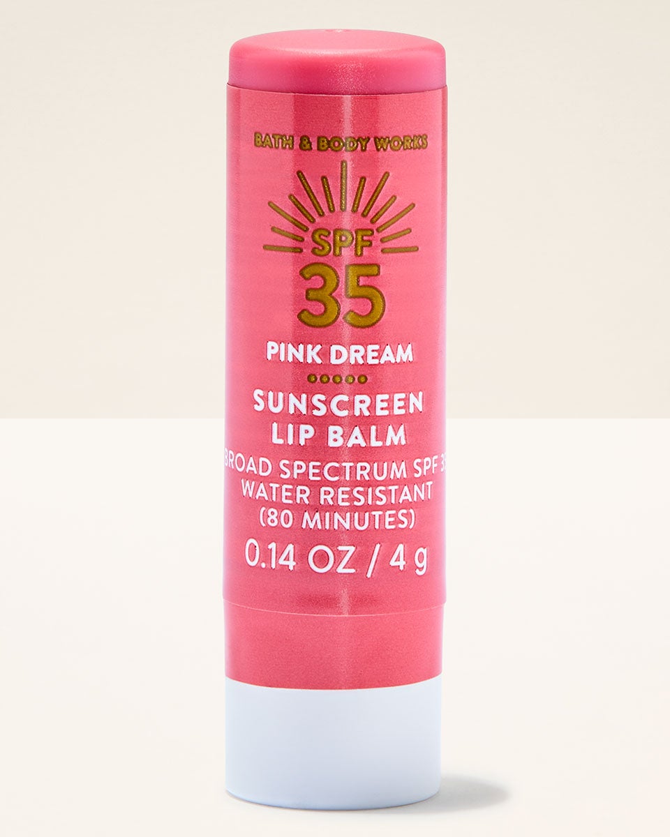 bath and body works nourishing lip balm with vitamin c Pink Dream Sunscreen Lip Balm
