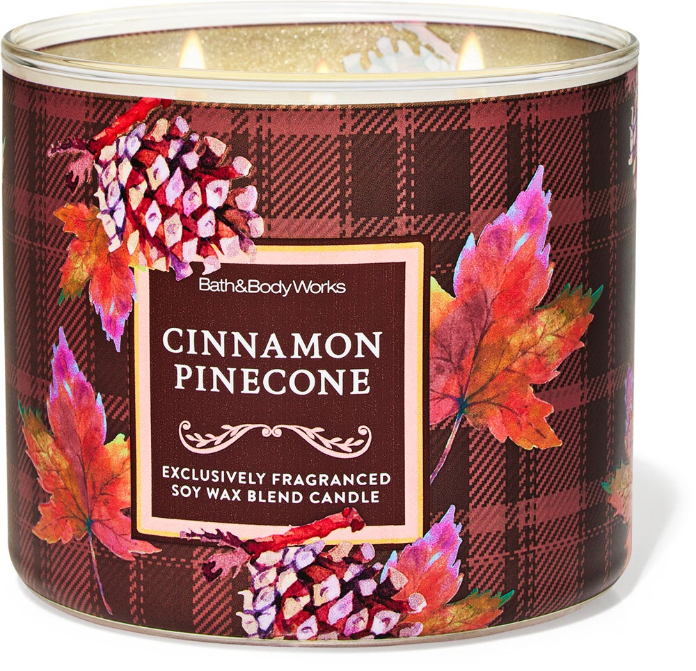 Cinnamon Pinecone 3-Wick Candle | Bath & Body Works
