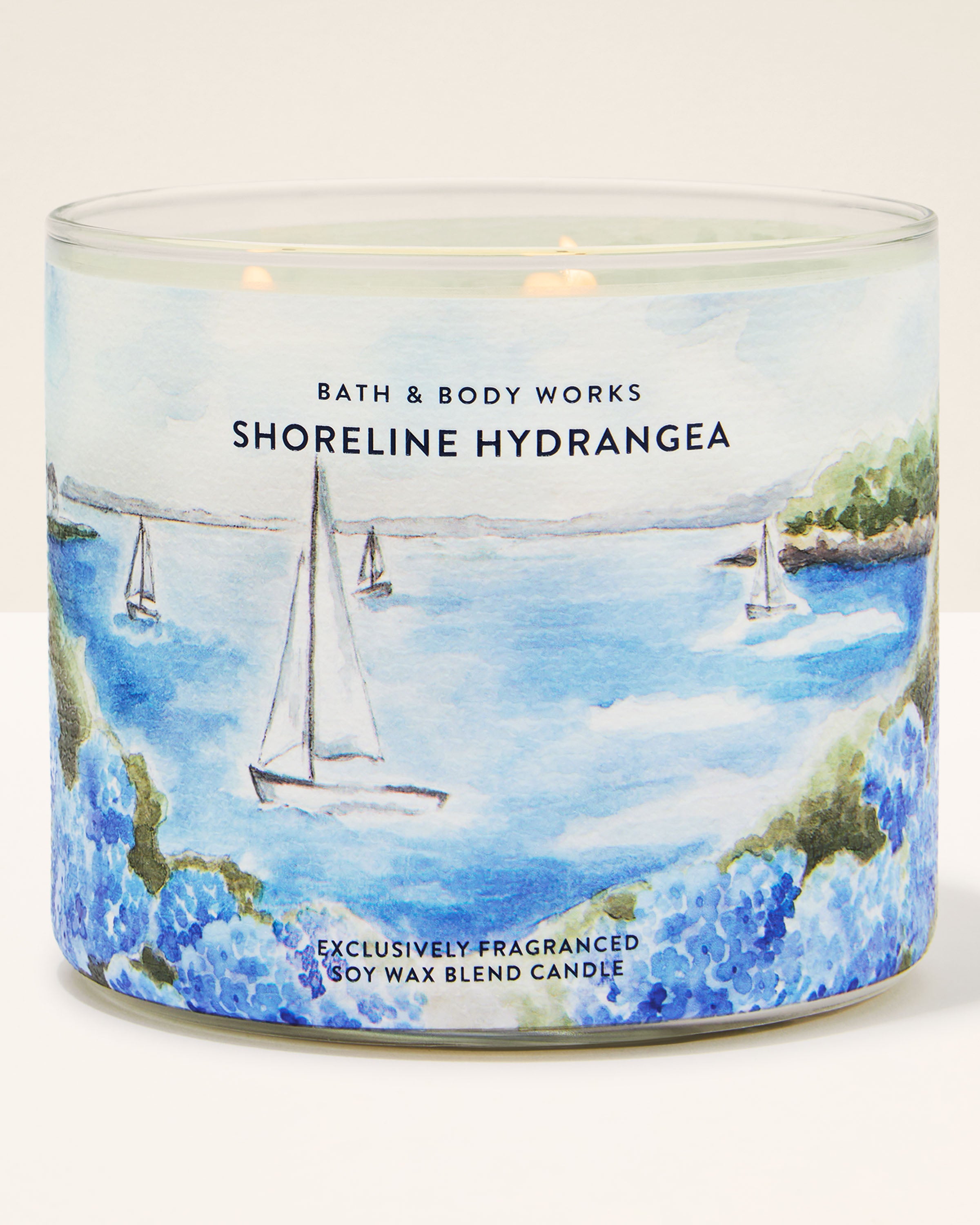 Shoreline Hydrangea 3-Wick Candle