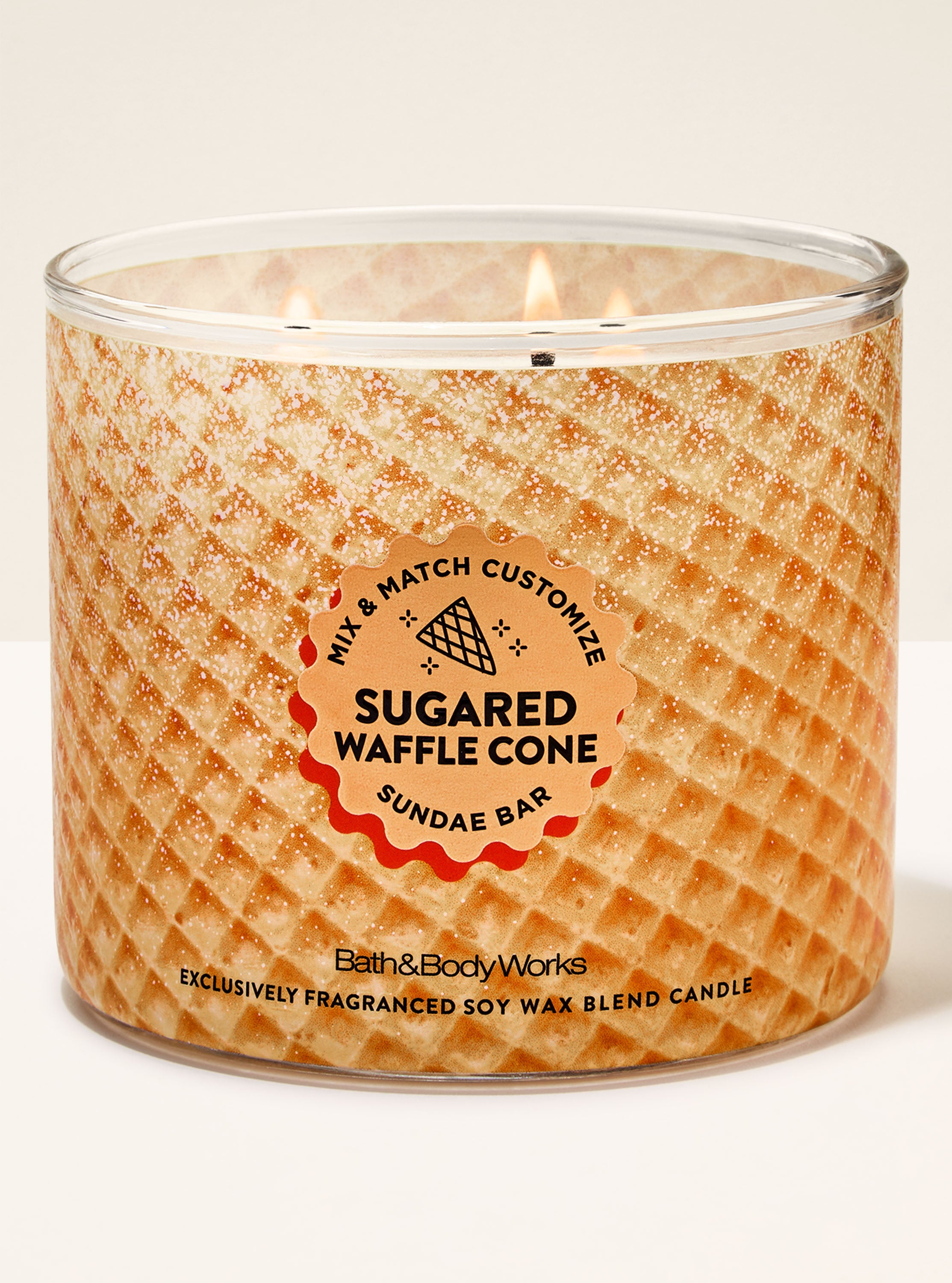 Sugared Waffle Cone 3-Wick Candle