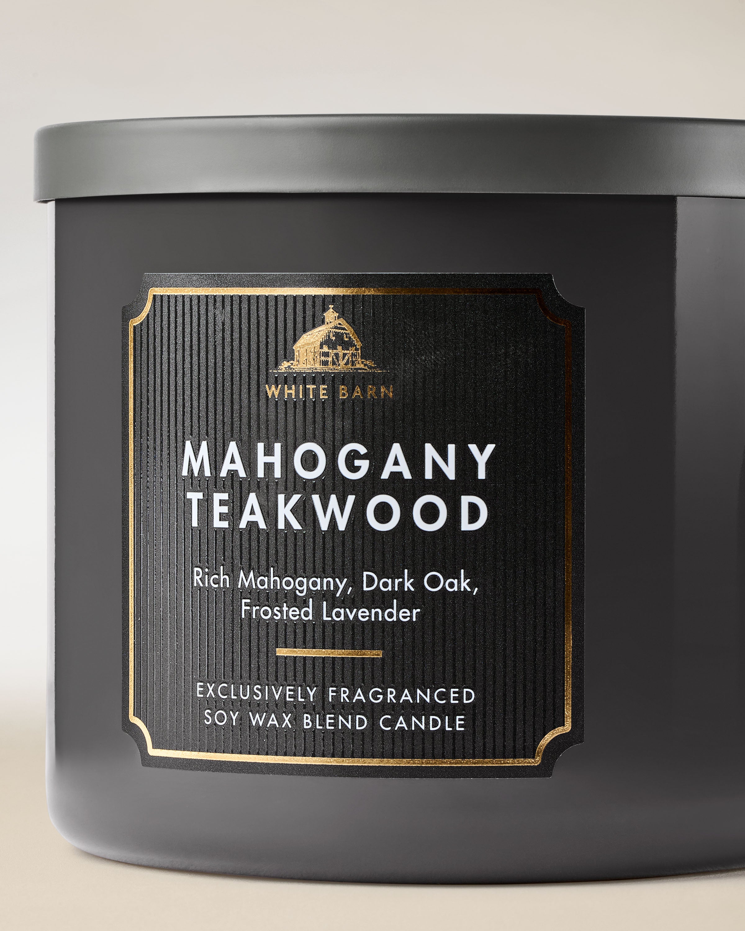 Mahogany Teakwood 3-Wick Candle