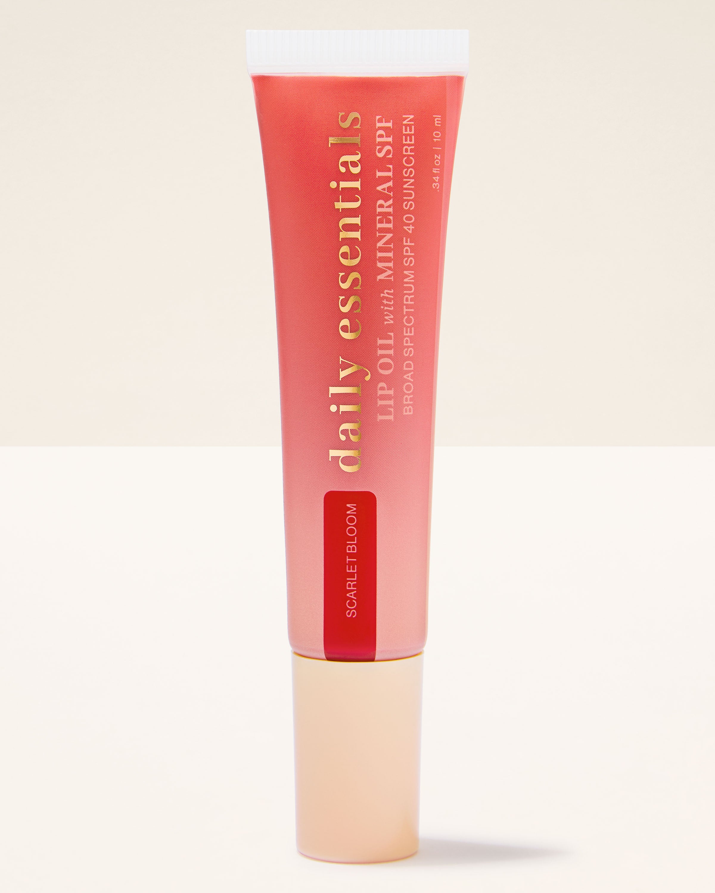 Scarlet Bloom Lip Oil with Mineral SPF 40