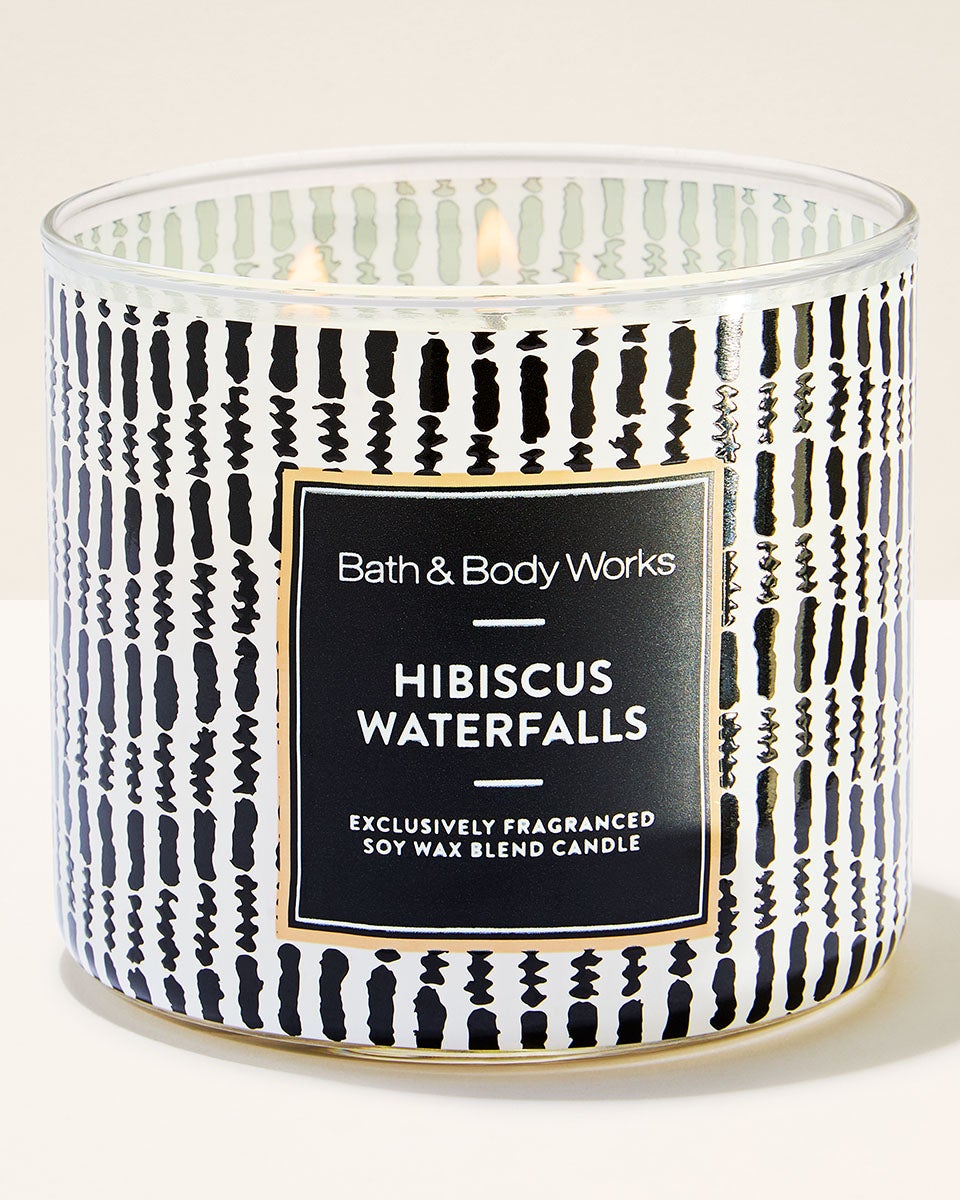 Hibiscus Waterfalls 3-Wick Candle | Bath & Body Works
