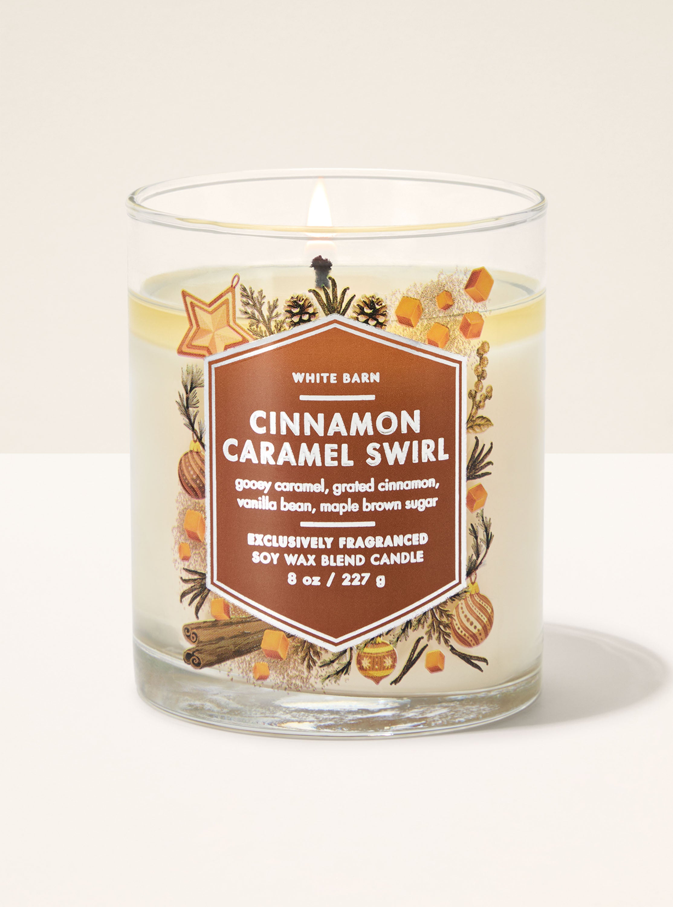 Cinnamon Caramel Swirl Single Wick Candle