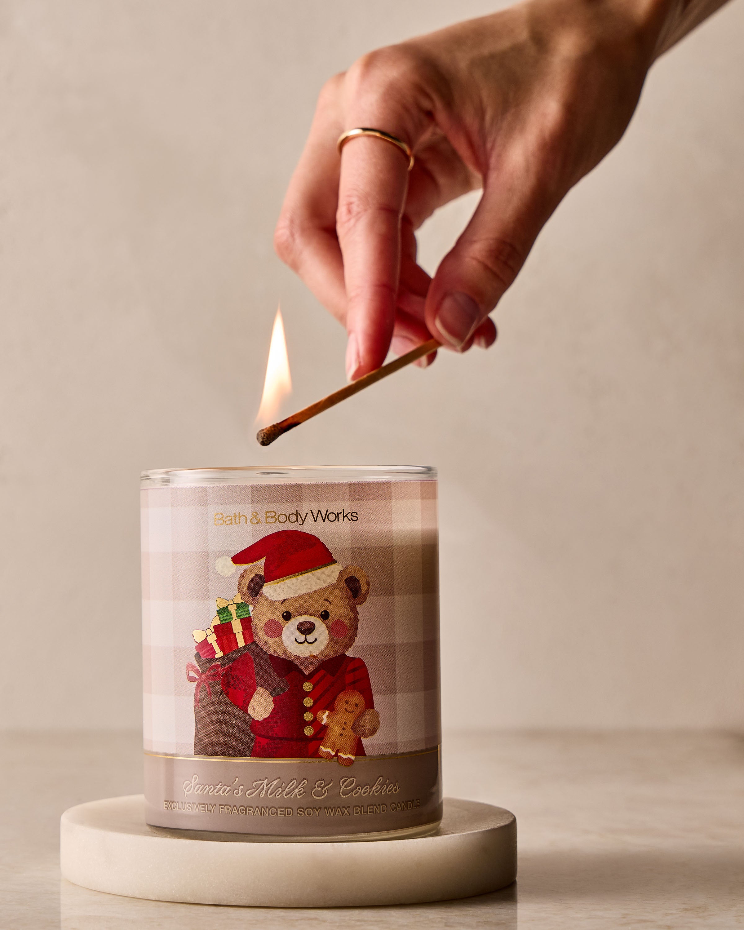 Santa's Milk & Cookies Single Wick Candle